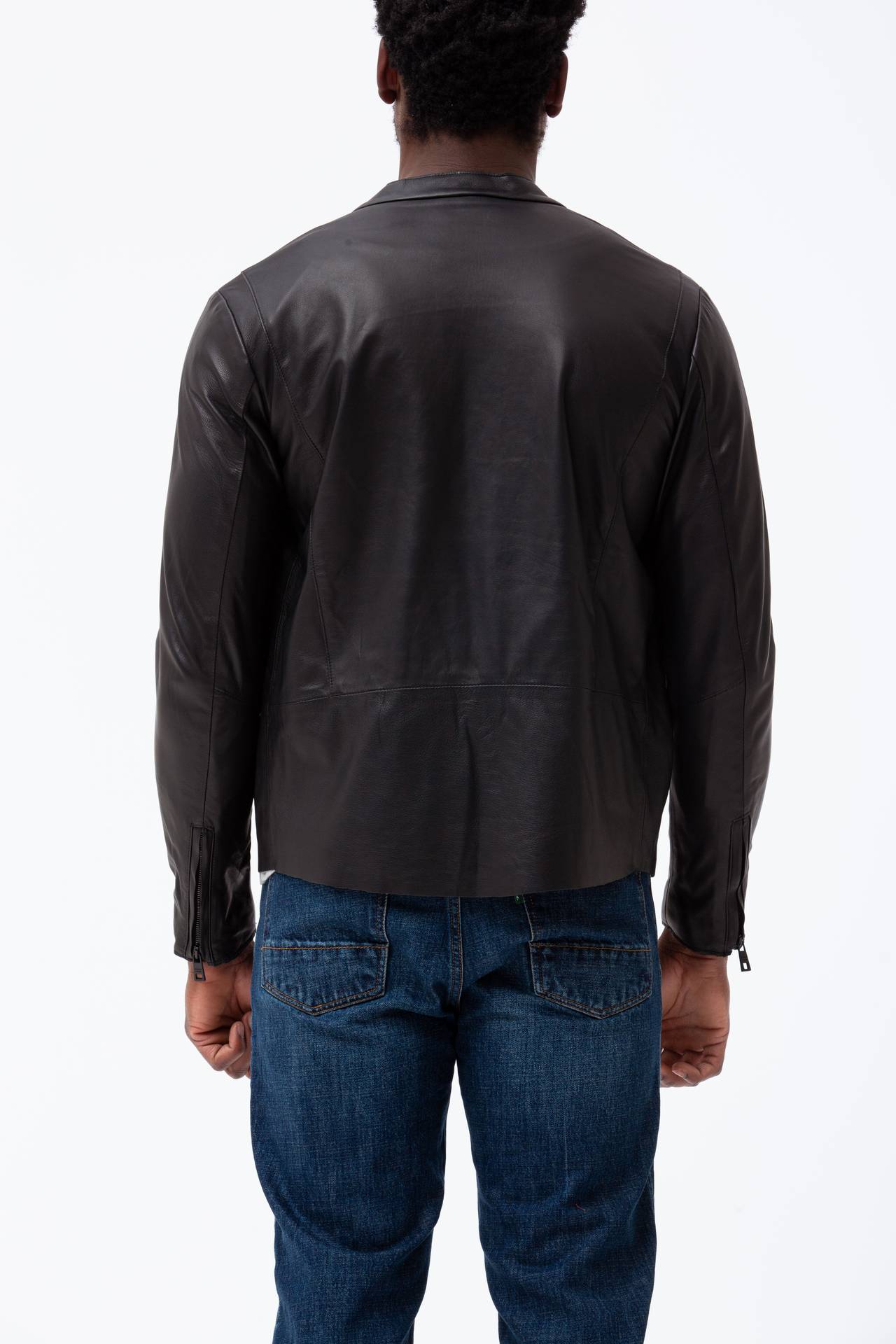 Biker in pelle