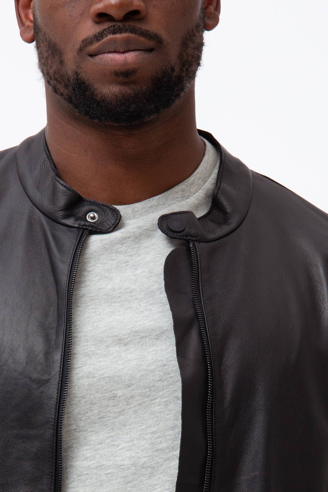 Biker in pelle