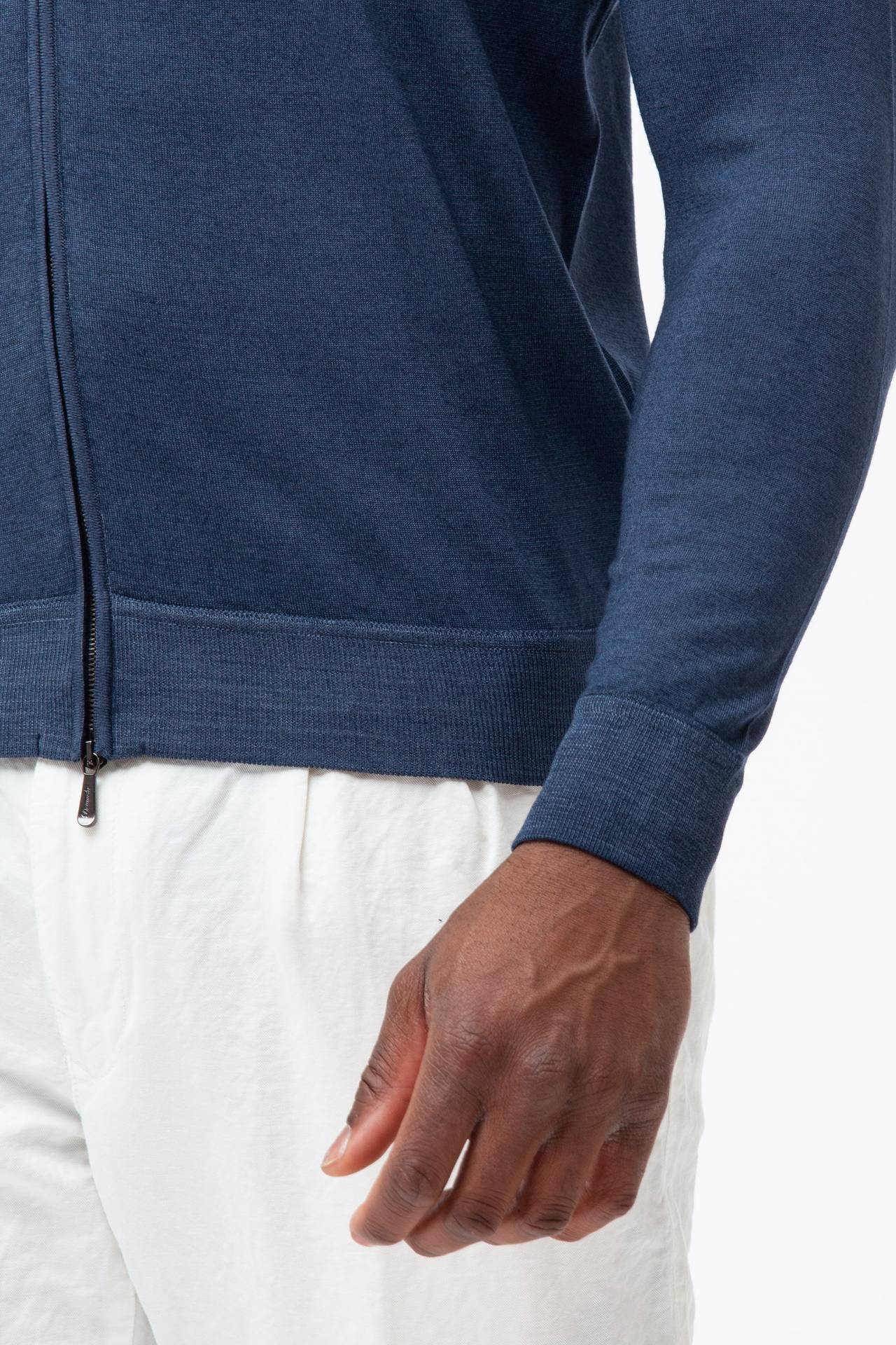 Maglia in lana full zip