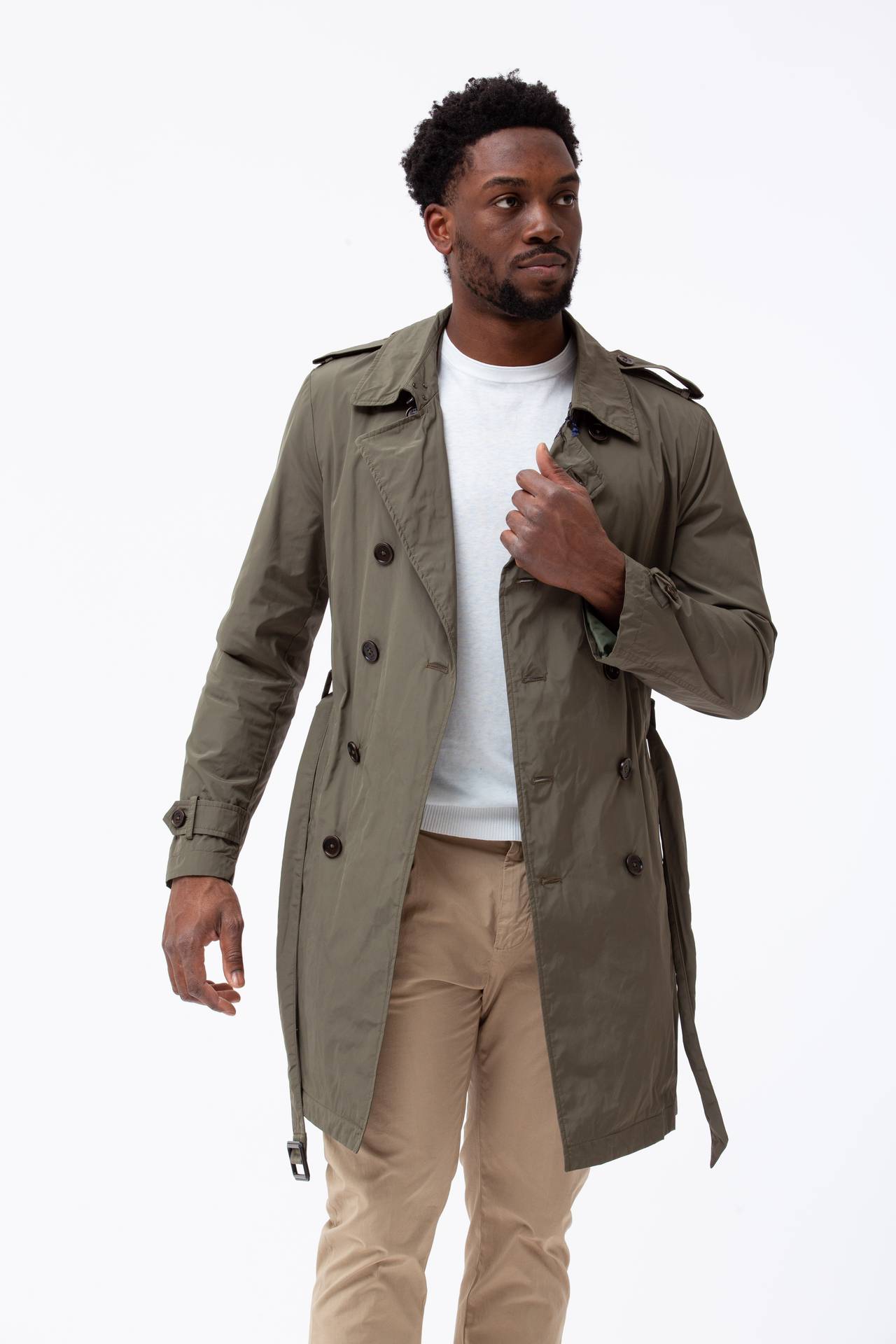 Trench in nylon