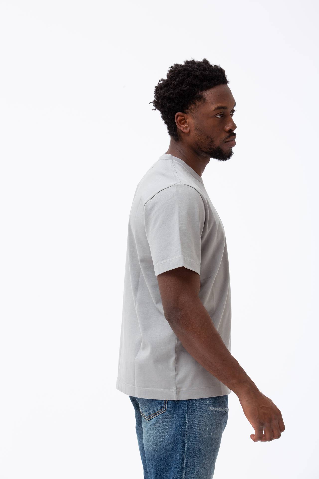 T-shirt in cotone “doppio”