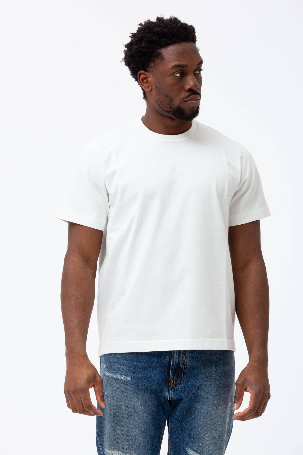 T-shirt in cotone “doppio”