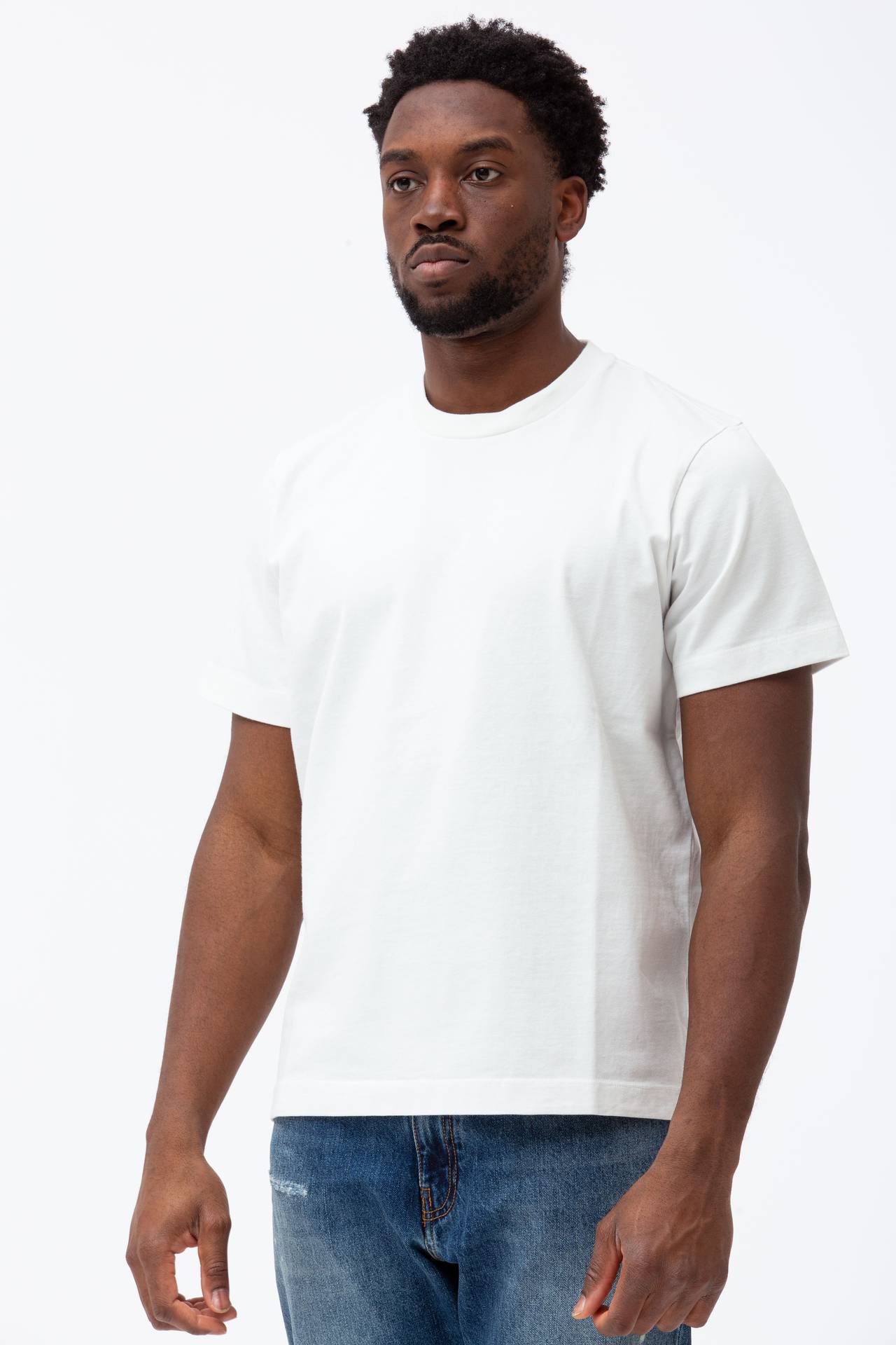 T-shirt in cotone “doppio”