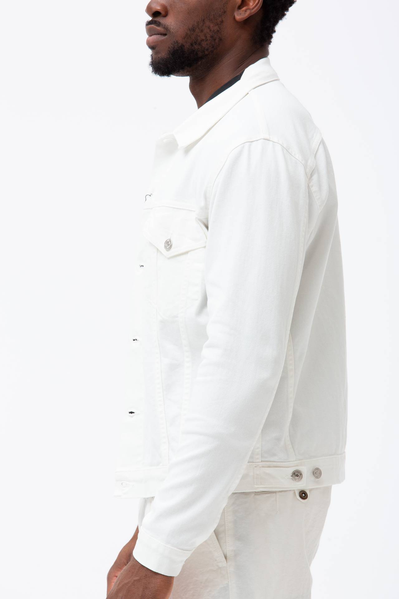 Giubbino jeans in cotone bull stretch