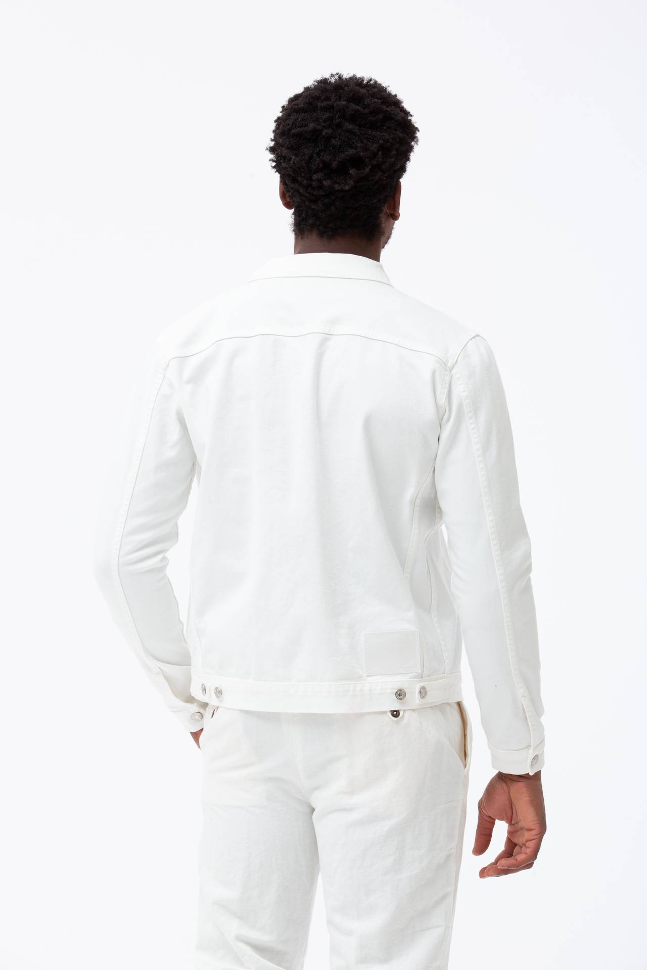Giubbino jeans in cotone bull stretch