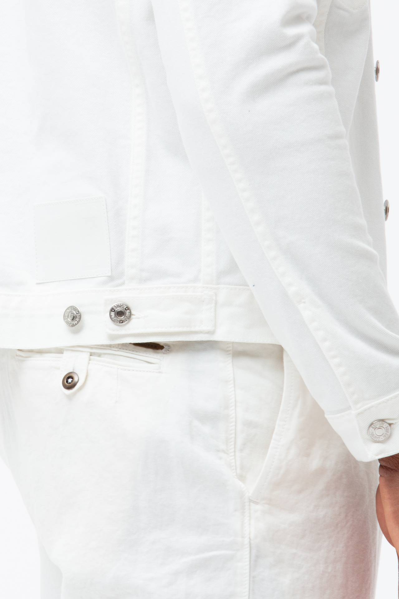 Giubbino jeans in cotone bull stretch