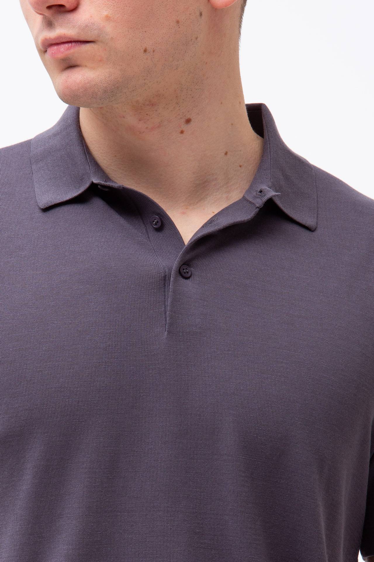 Polo in seta e cotone