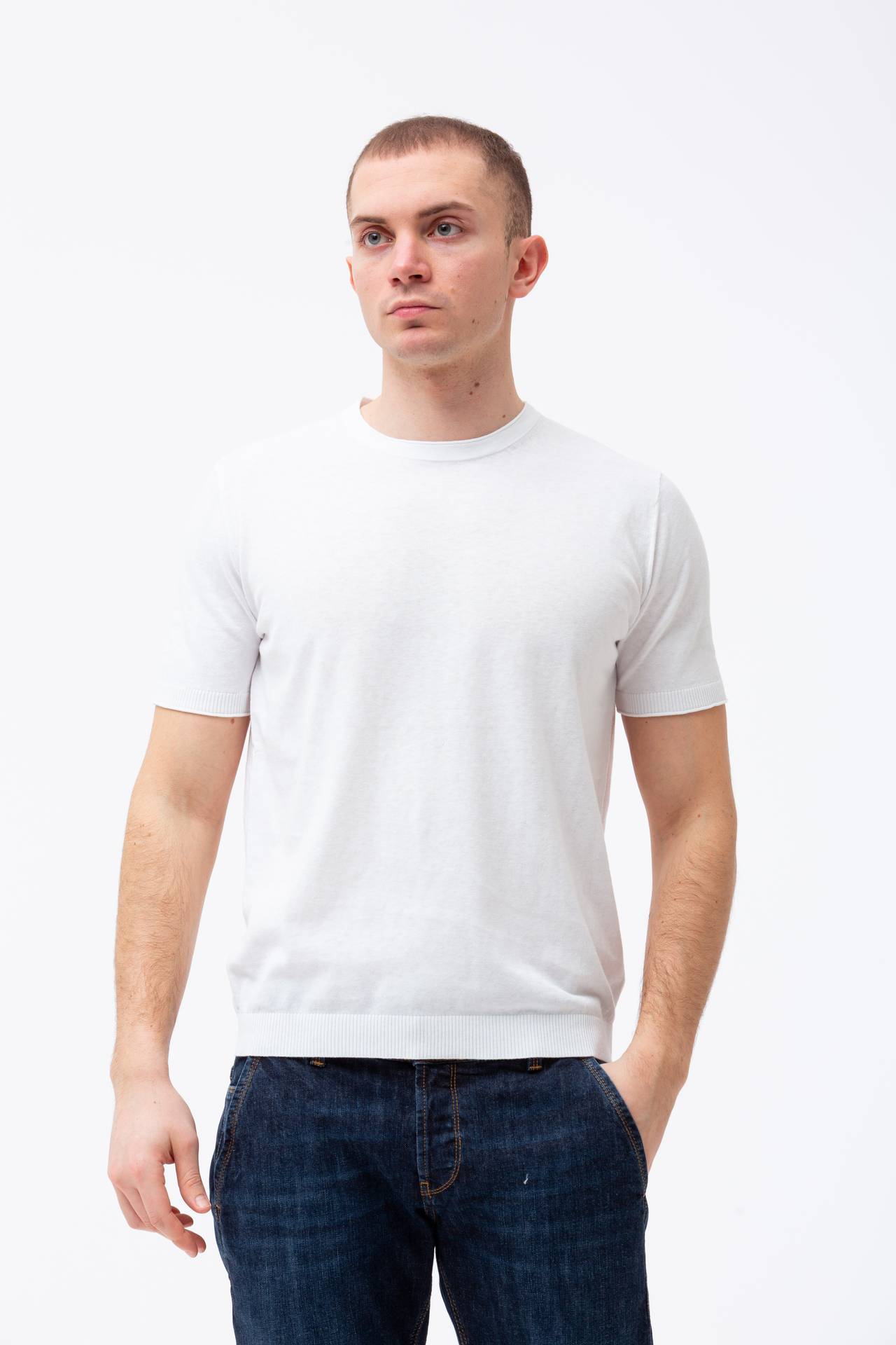  T-shirt KANGRA in cotone e lino