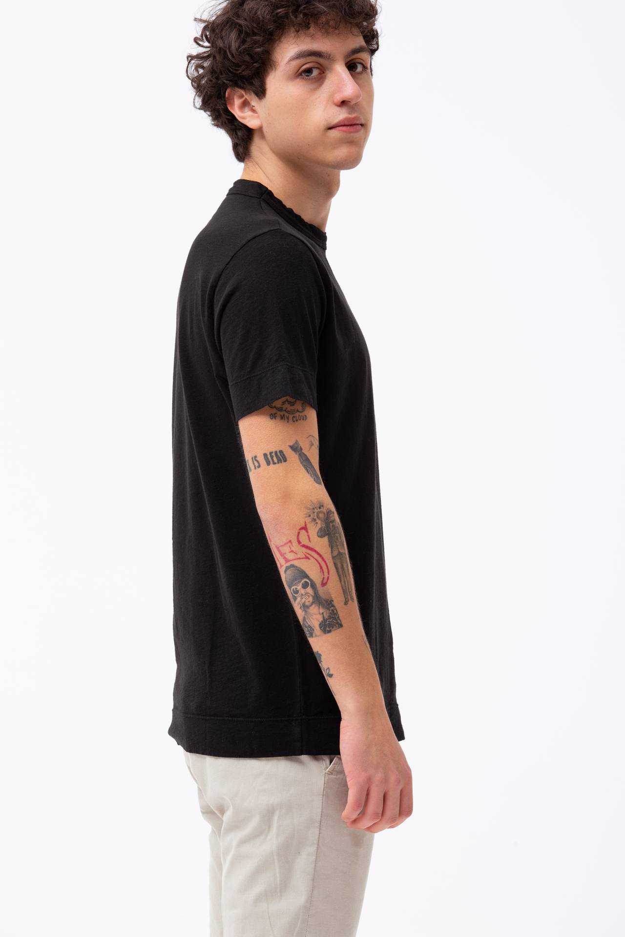 T-shirt in cotone fiammato