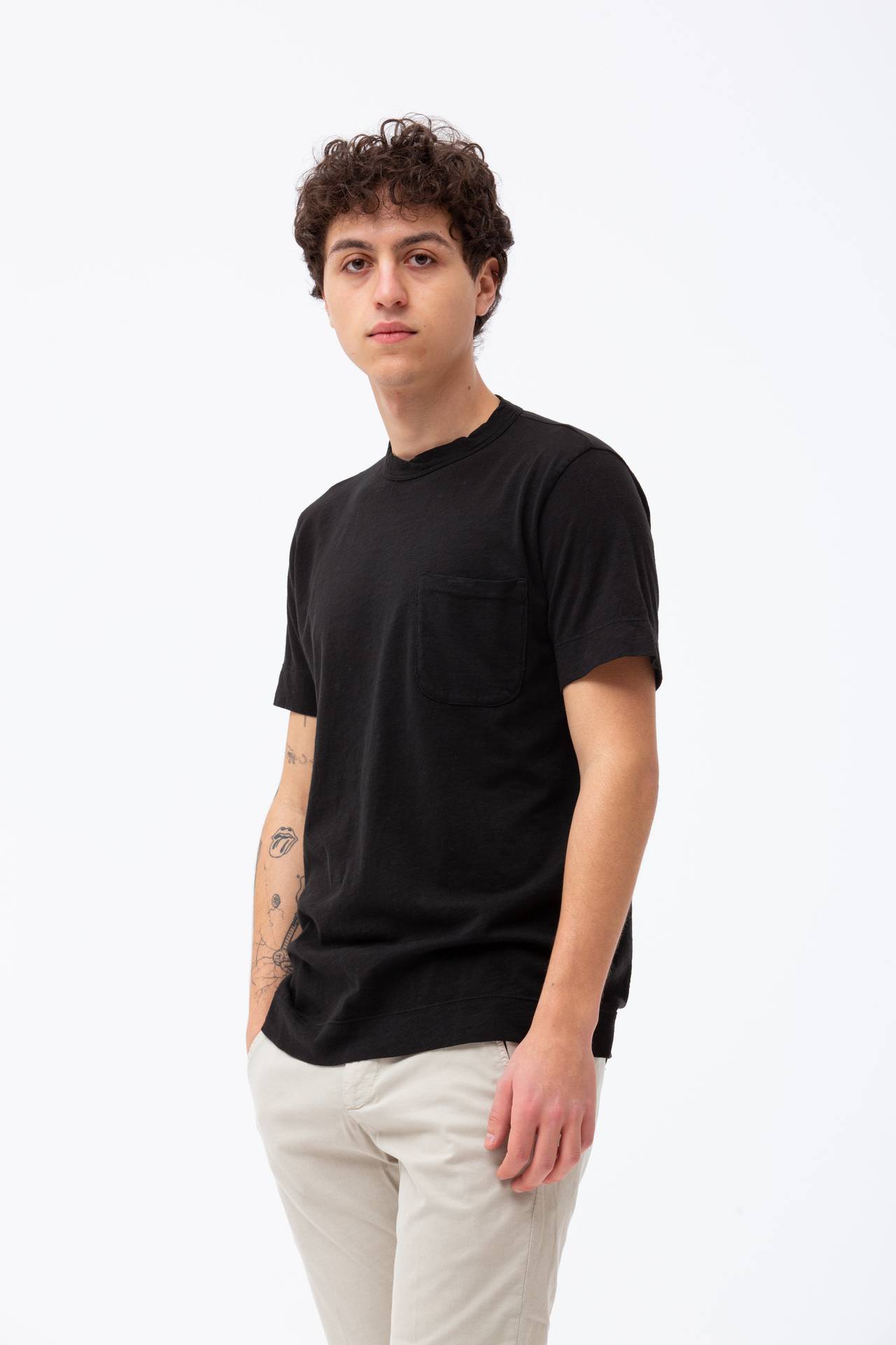 T-shirt in cotone fiammato
