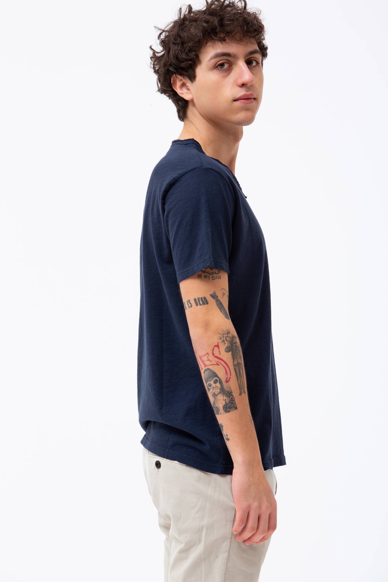 T-shirt in cotone fiammato