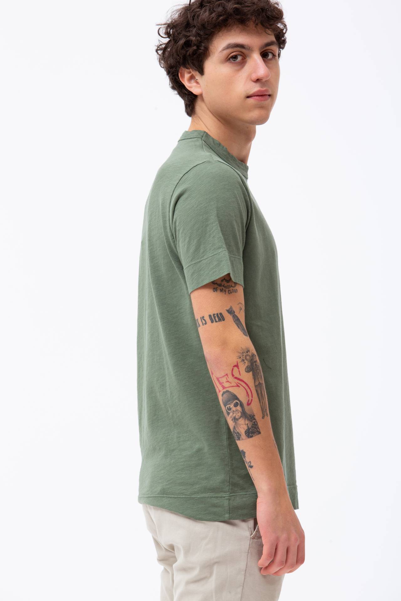 T-shirt in cotone fiammato