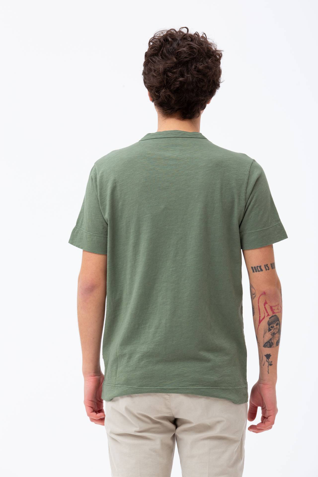 T-shirt in cotone fiammato