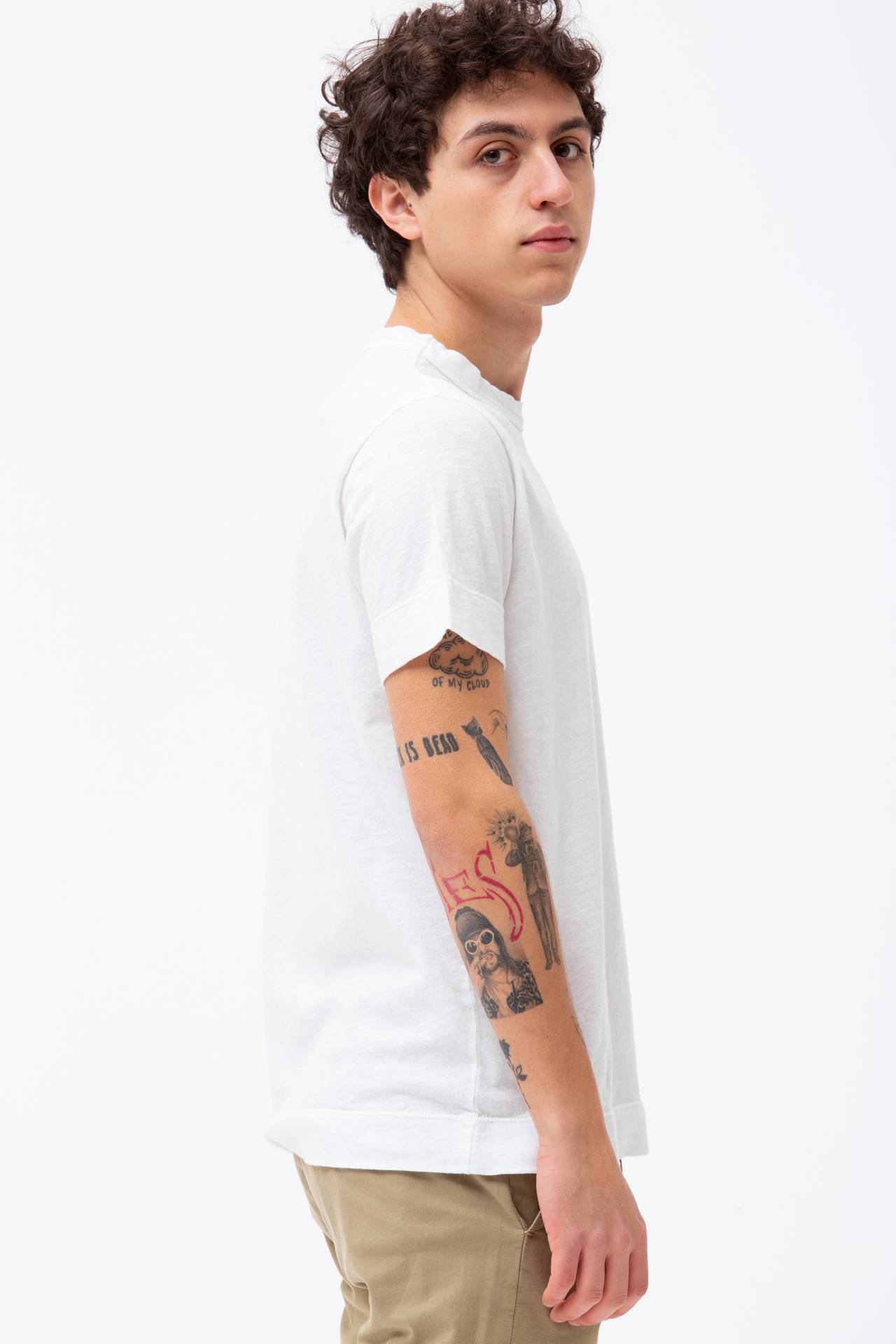T-shirt in cotone fiammato
