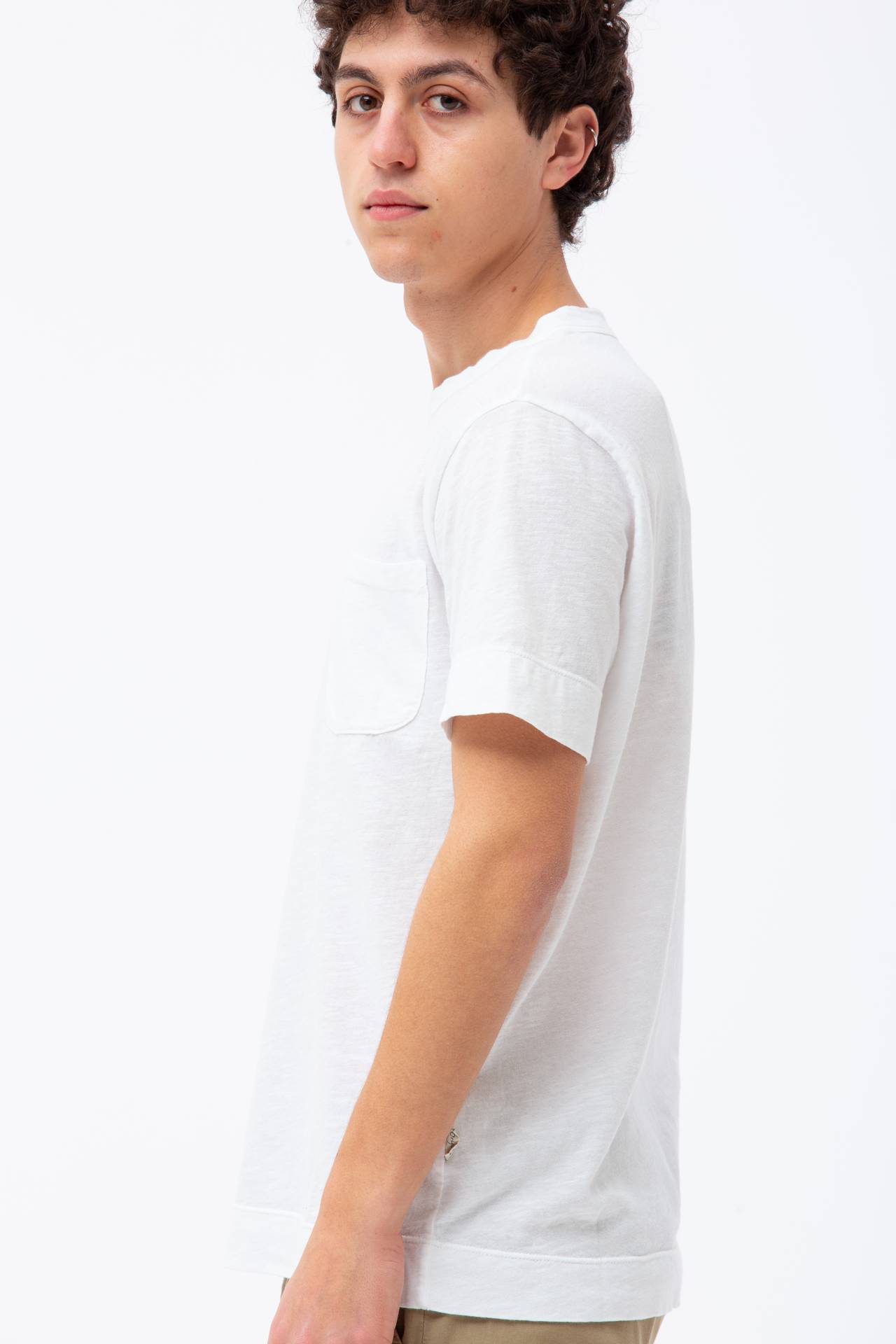T-shirt in cotone fiammato
