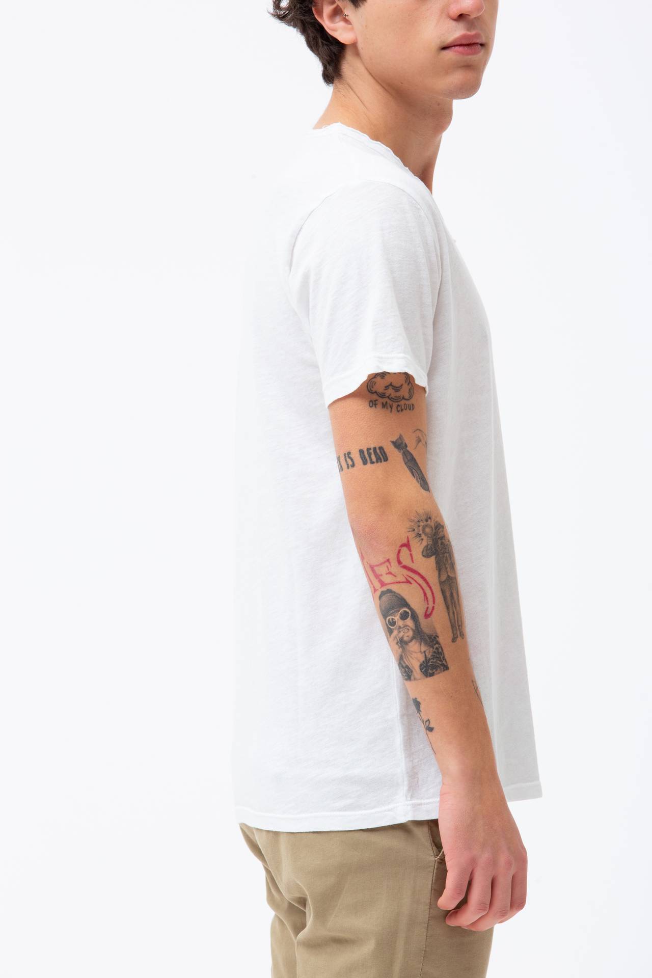 T-shirt in cotone fiammato