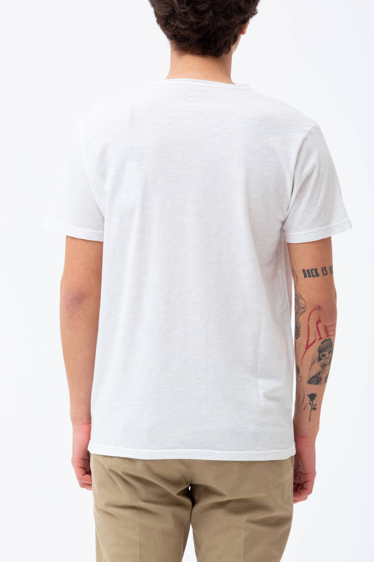 T-shirt in cotone fiammato