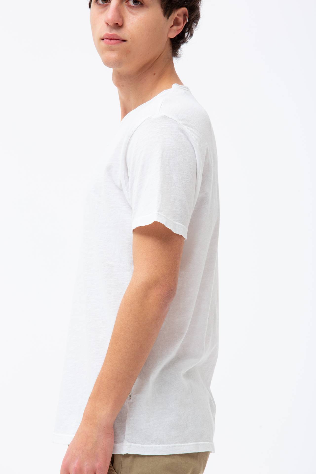 T-shirt in cotone fiammato