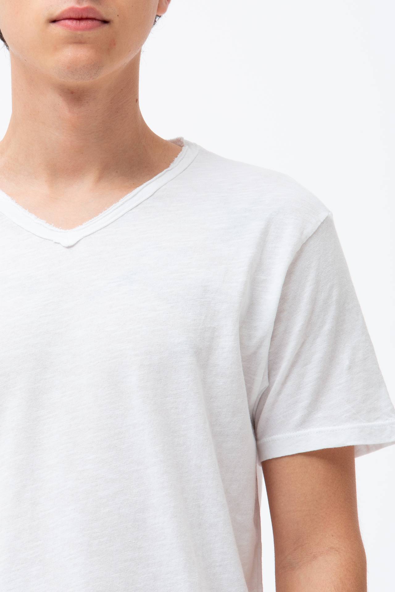 T-shirt in cotone fiammato