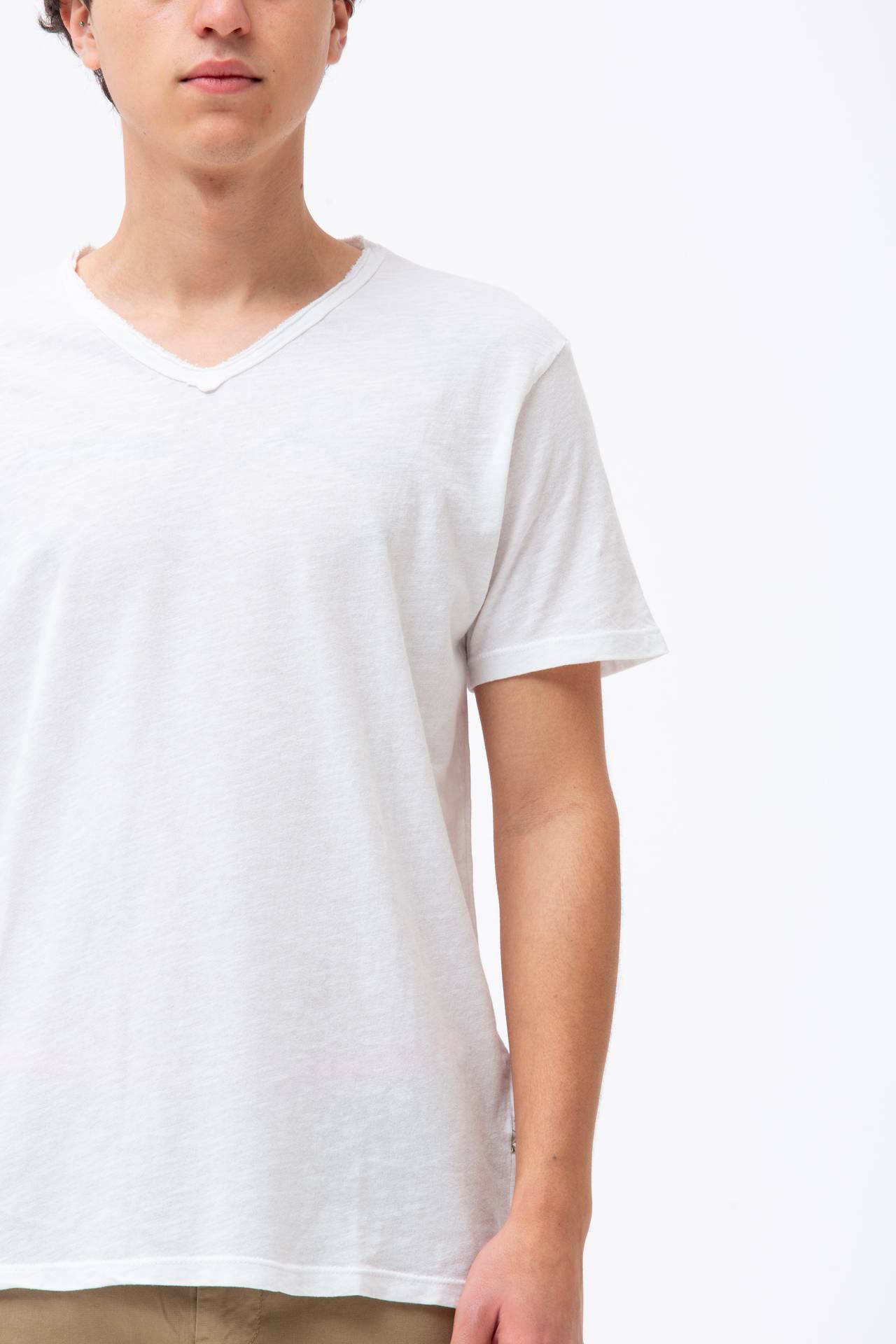 T-shirt in cotone fiammato