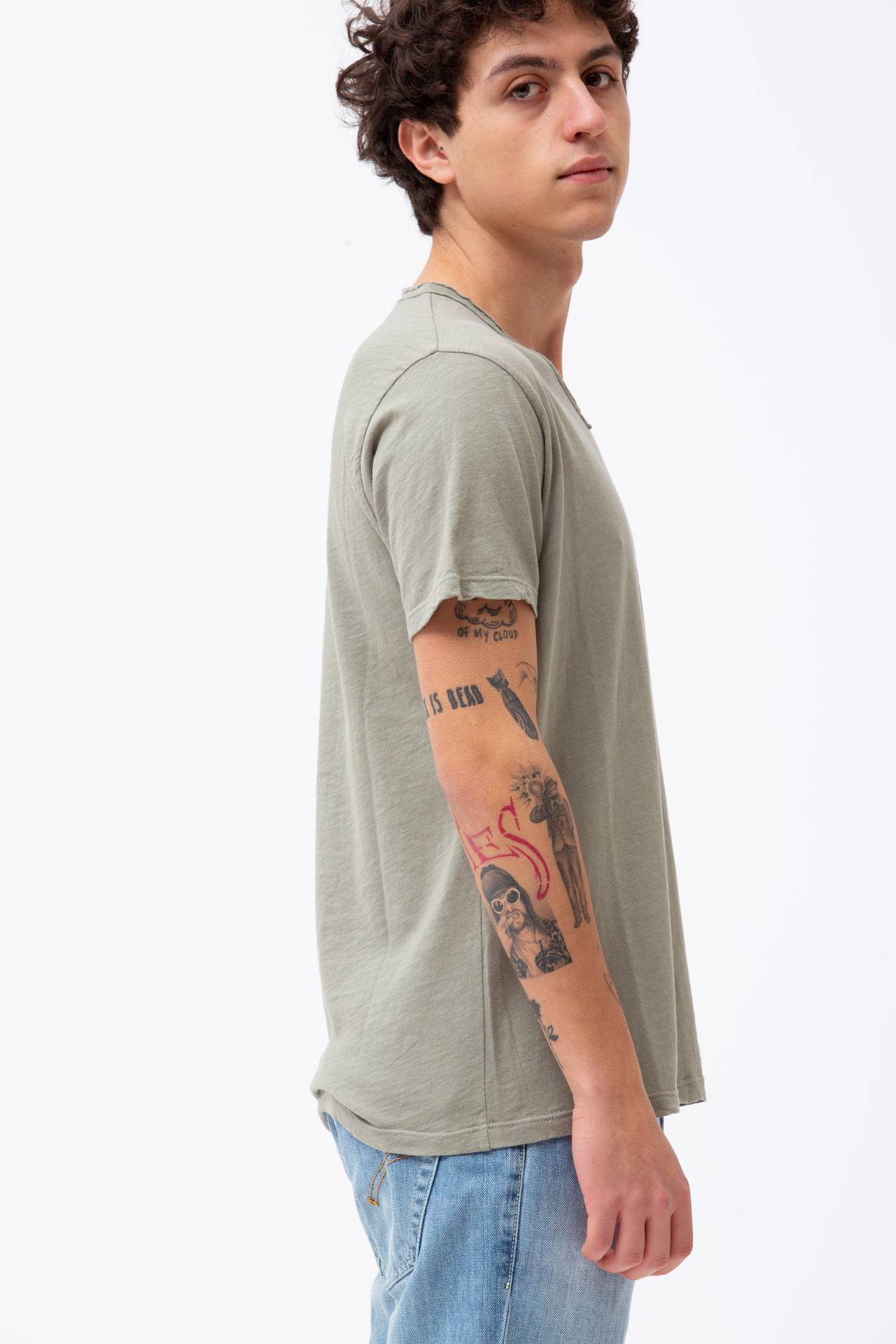 T-shirt in cotone fiammato