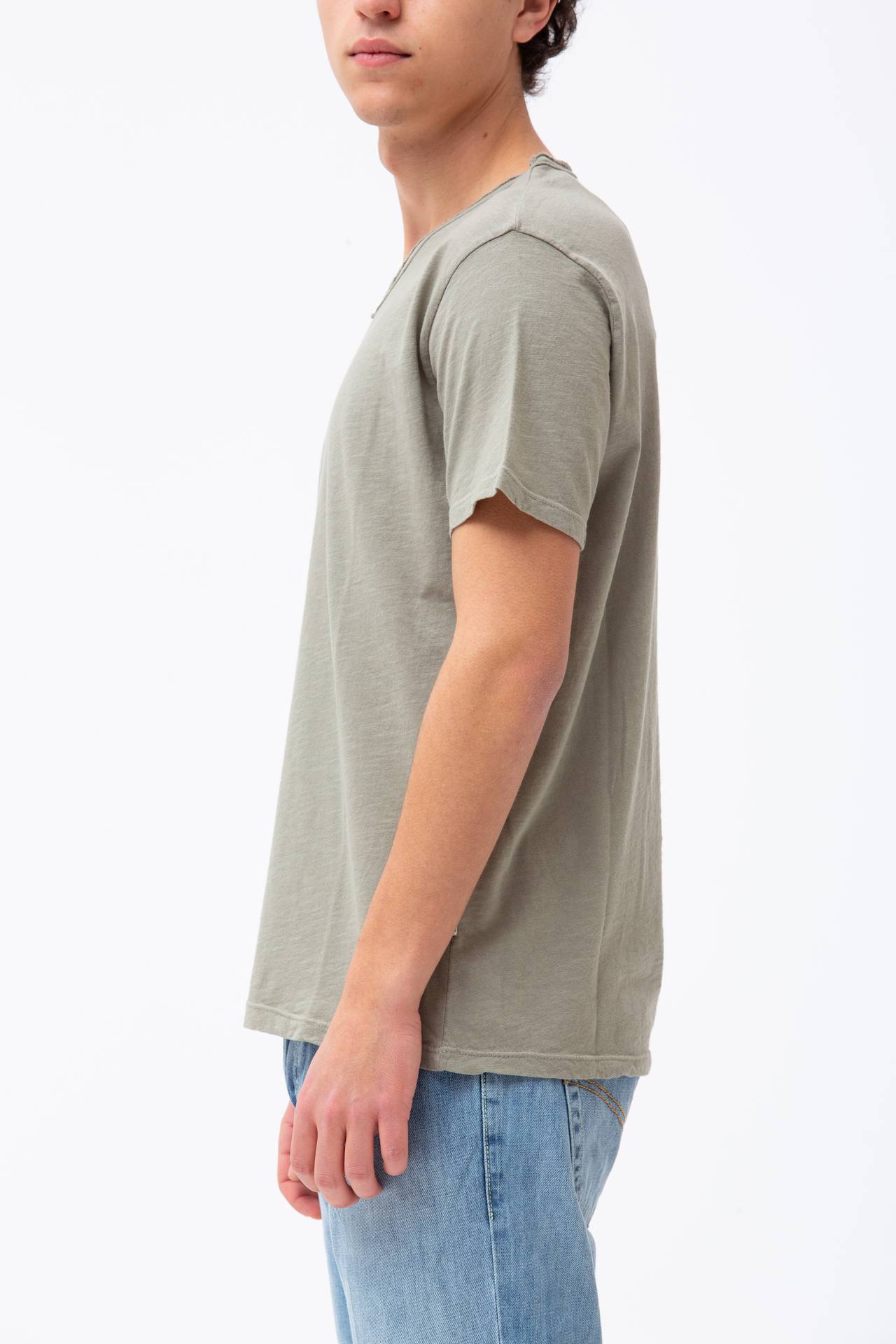 T-shirt in cotone fiammato