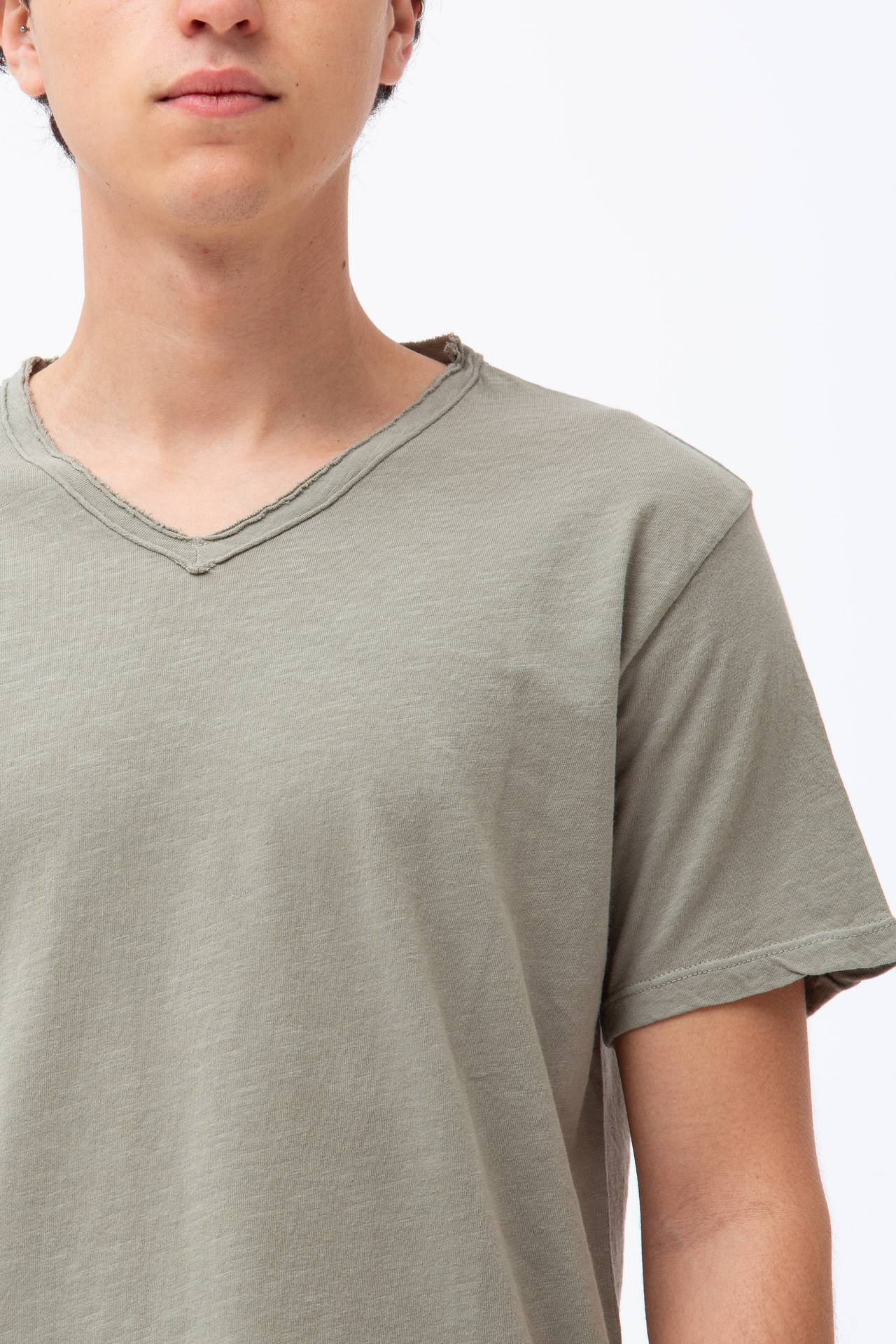 T-shirt in cotone fiammato