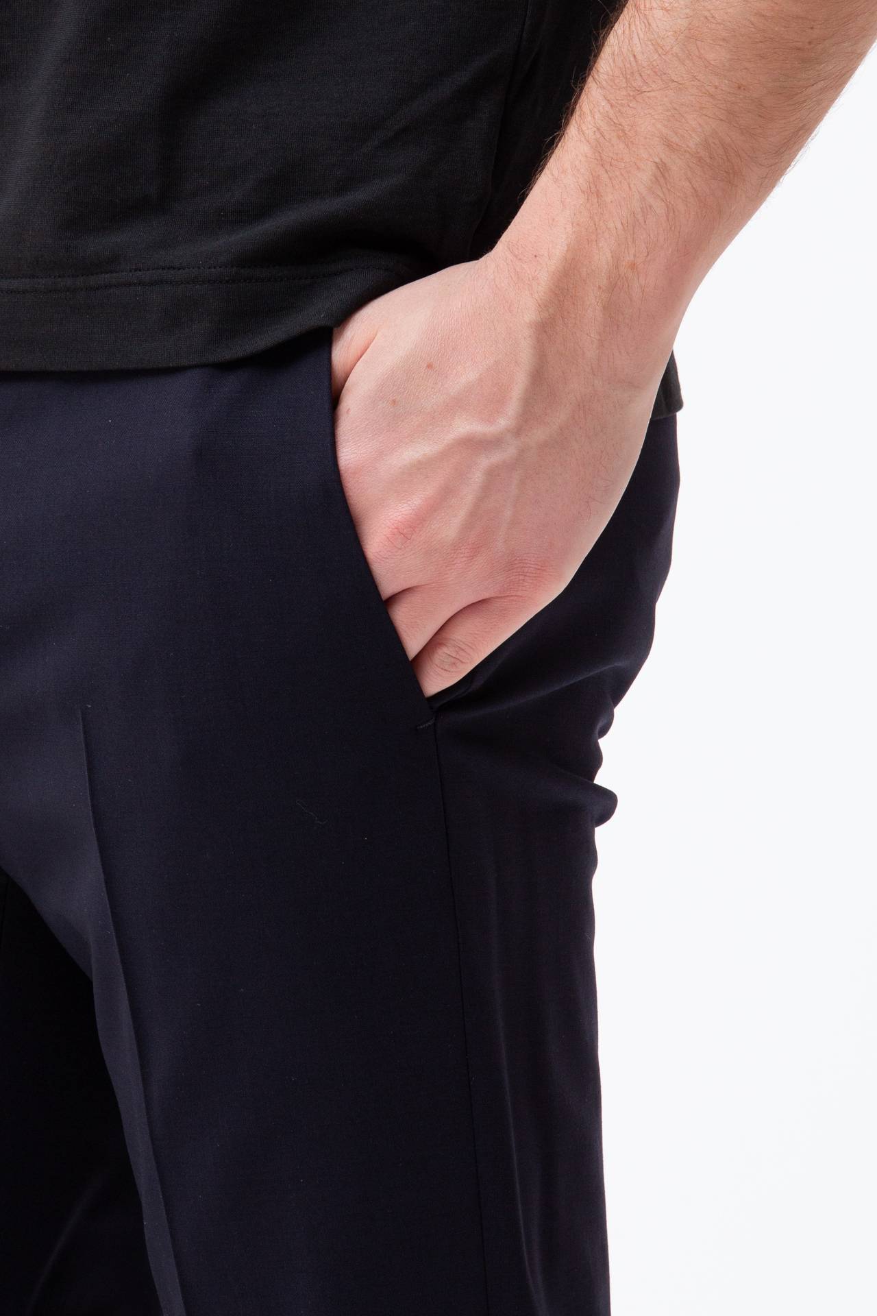 Pantalone in lana stretch
