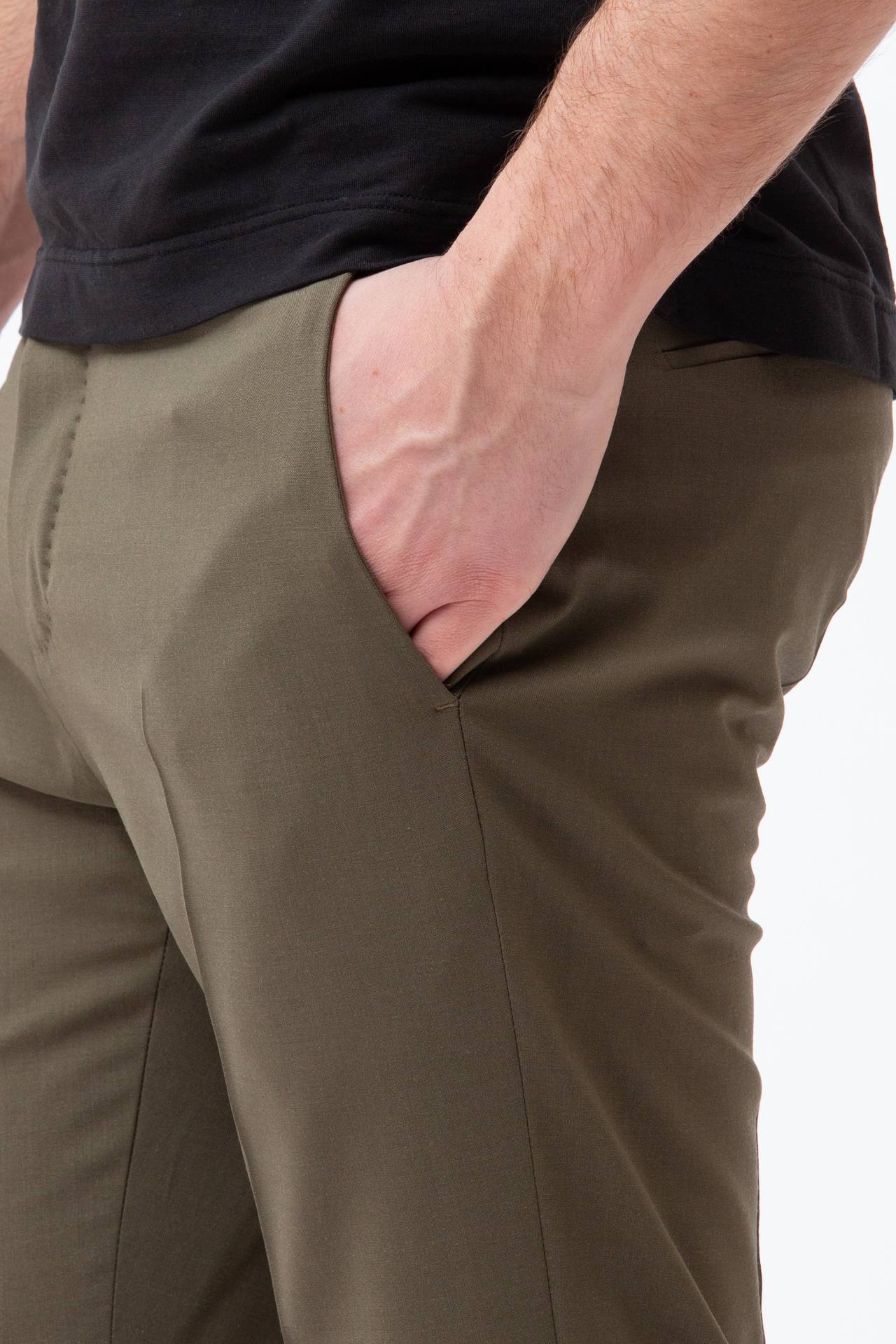 Pantalone in lana stretch