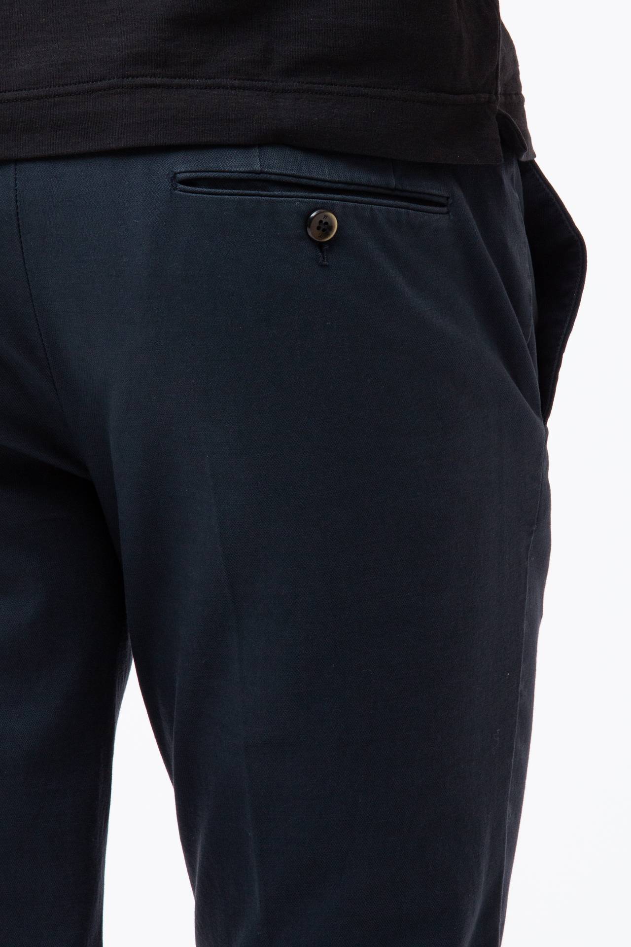 Pantalone in cotone operato stretch
