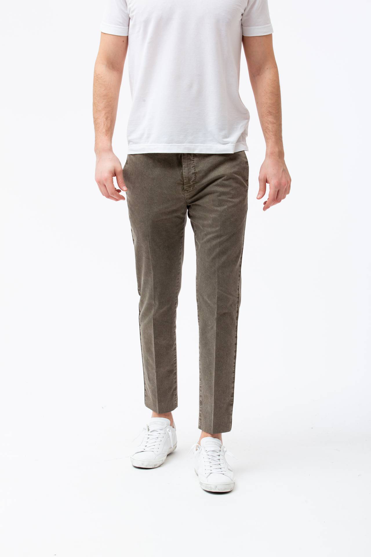 Pantalone in cotone stretch
