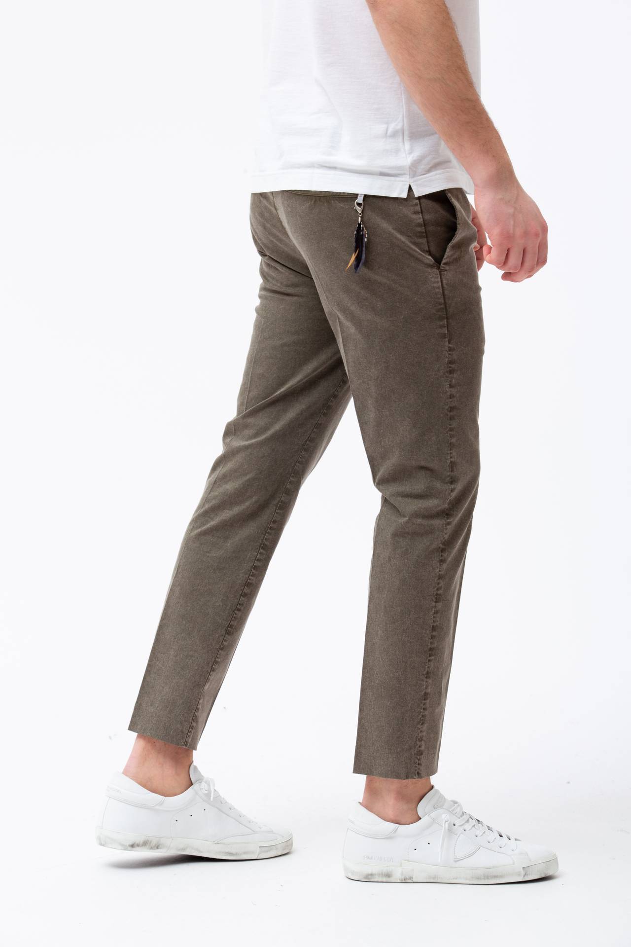 Pantalone in cotone stretch