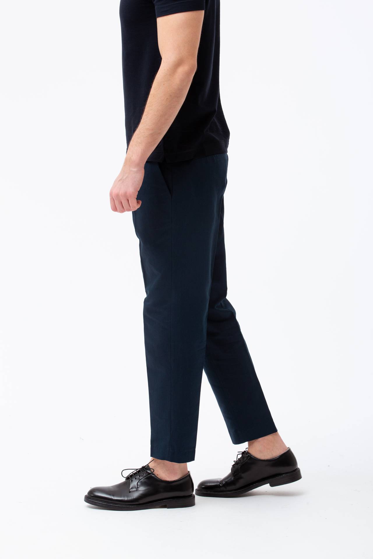 Pantalone in cotone e lino