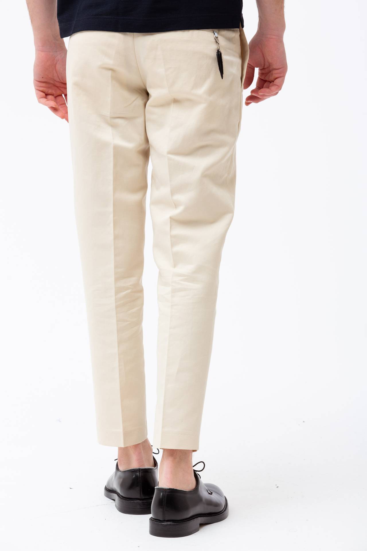 Pantalone in cotone e lino