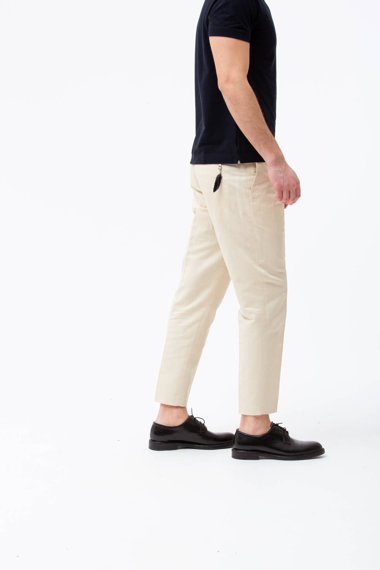 Pantalone in cotone e lino