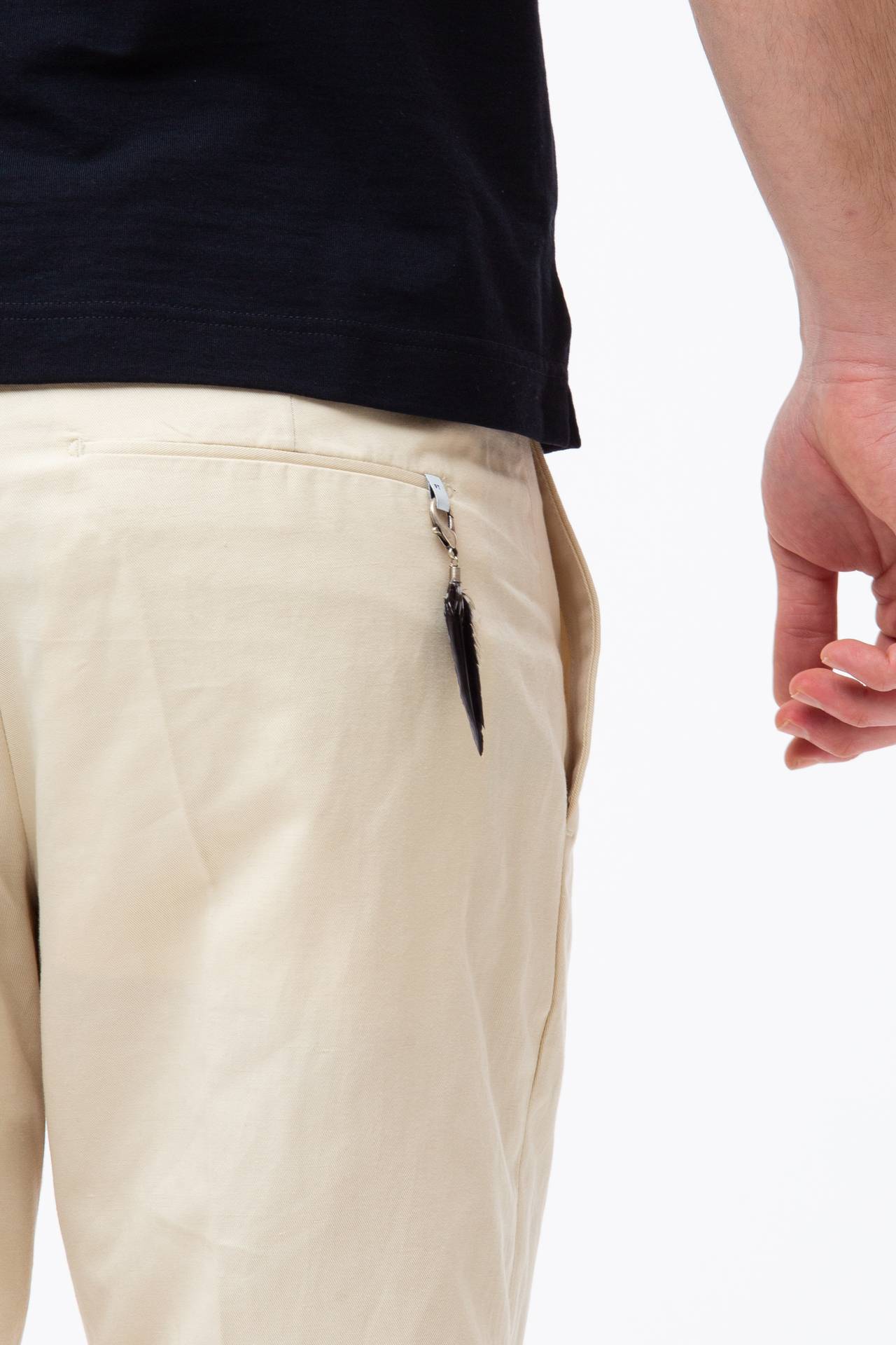 Pantalone in cotone e lino