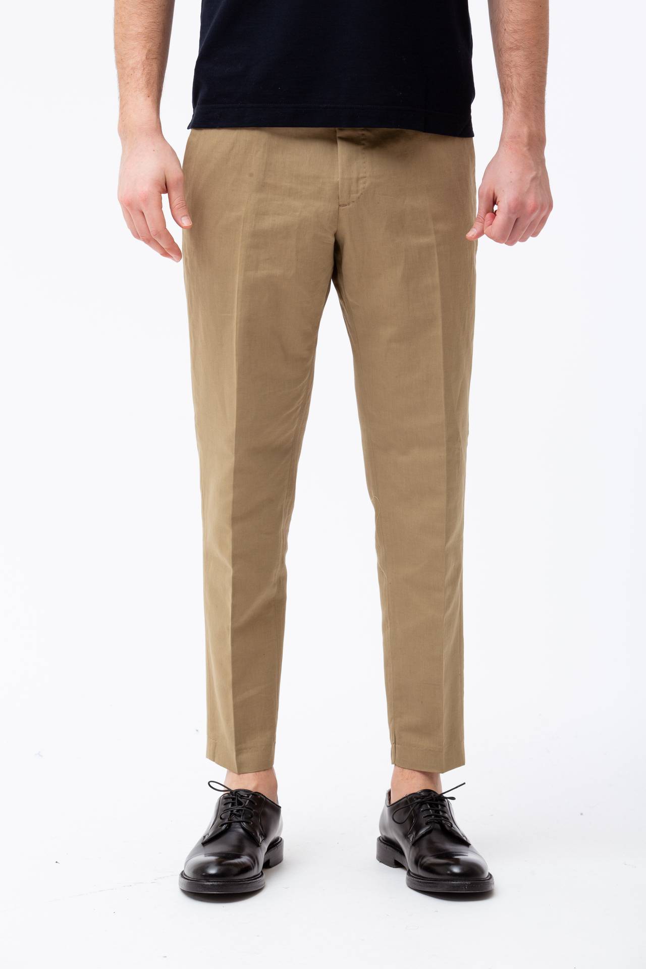 Pantalone in cotone e lino