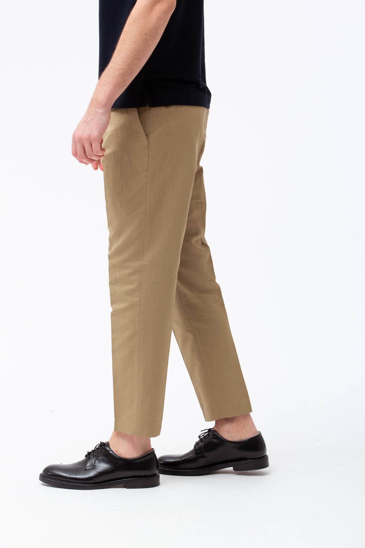 Pantalone in cotone e lino