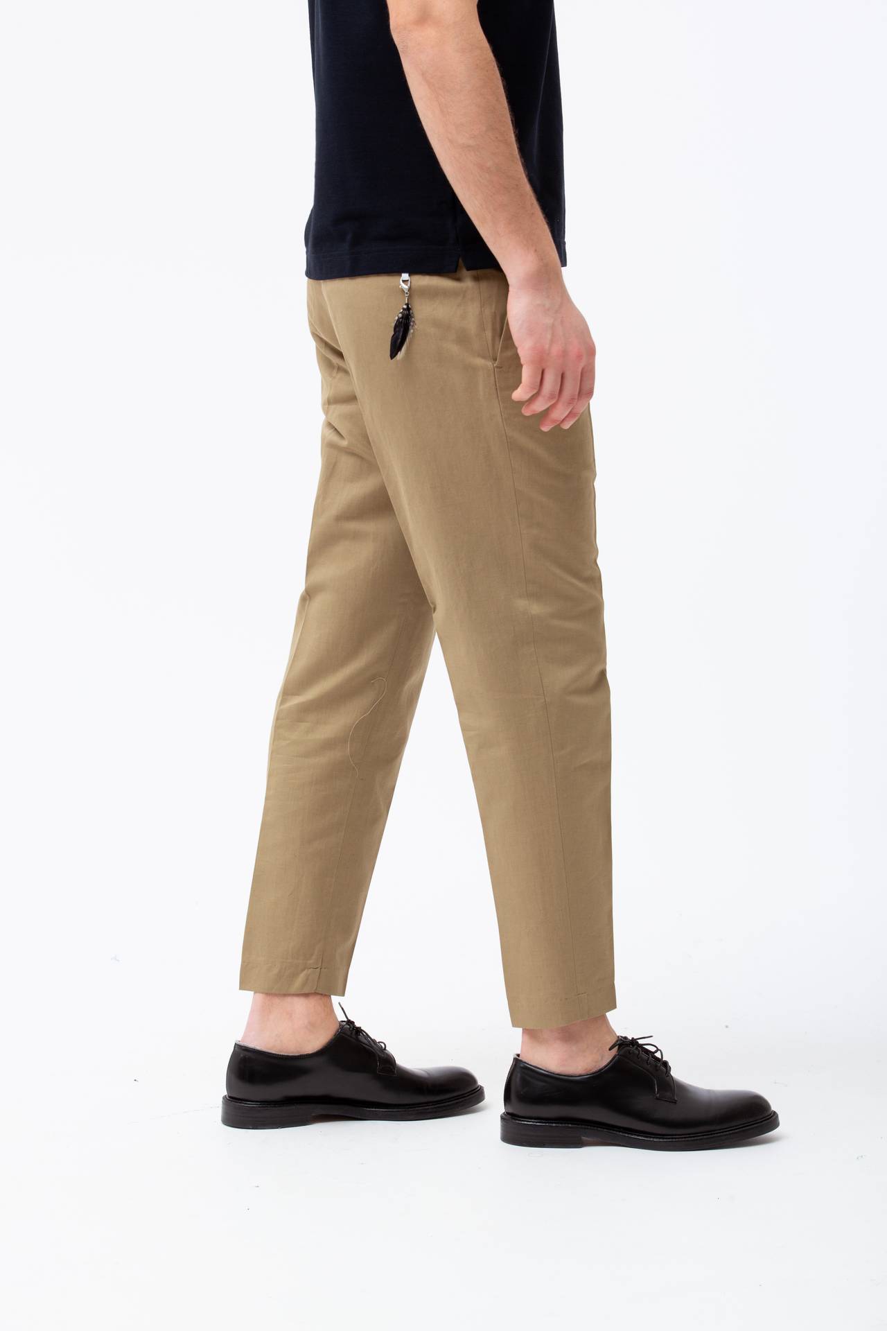 Pantalone in cotone e lino