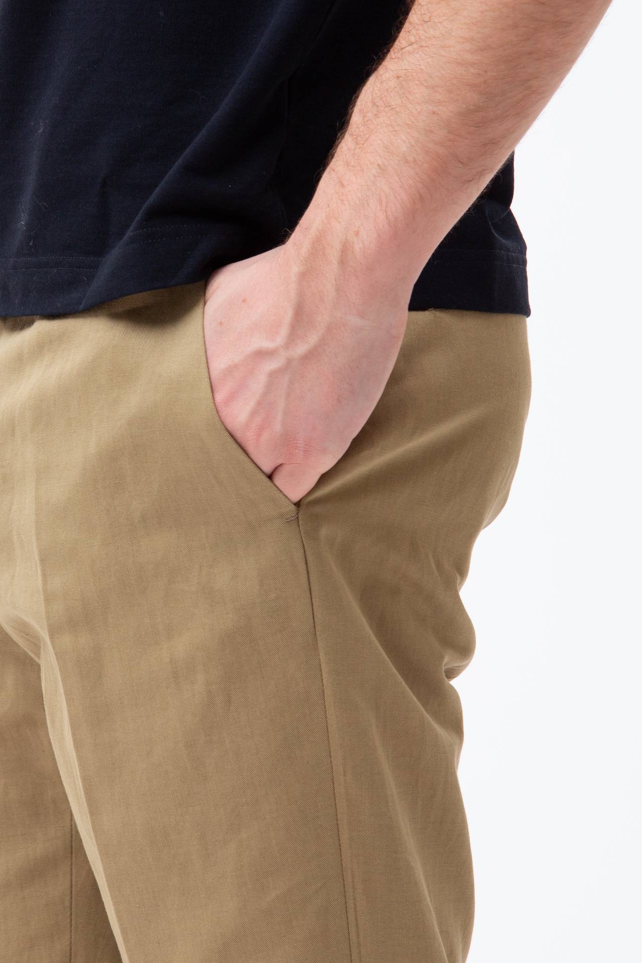 Pantalone in cotone e lino