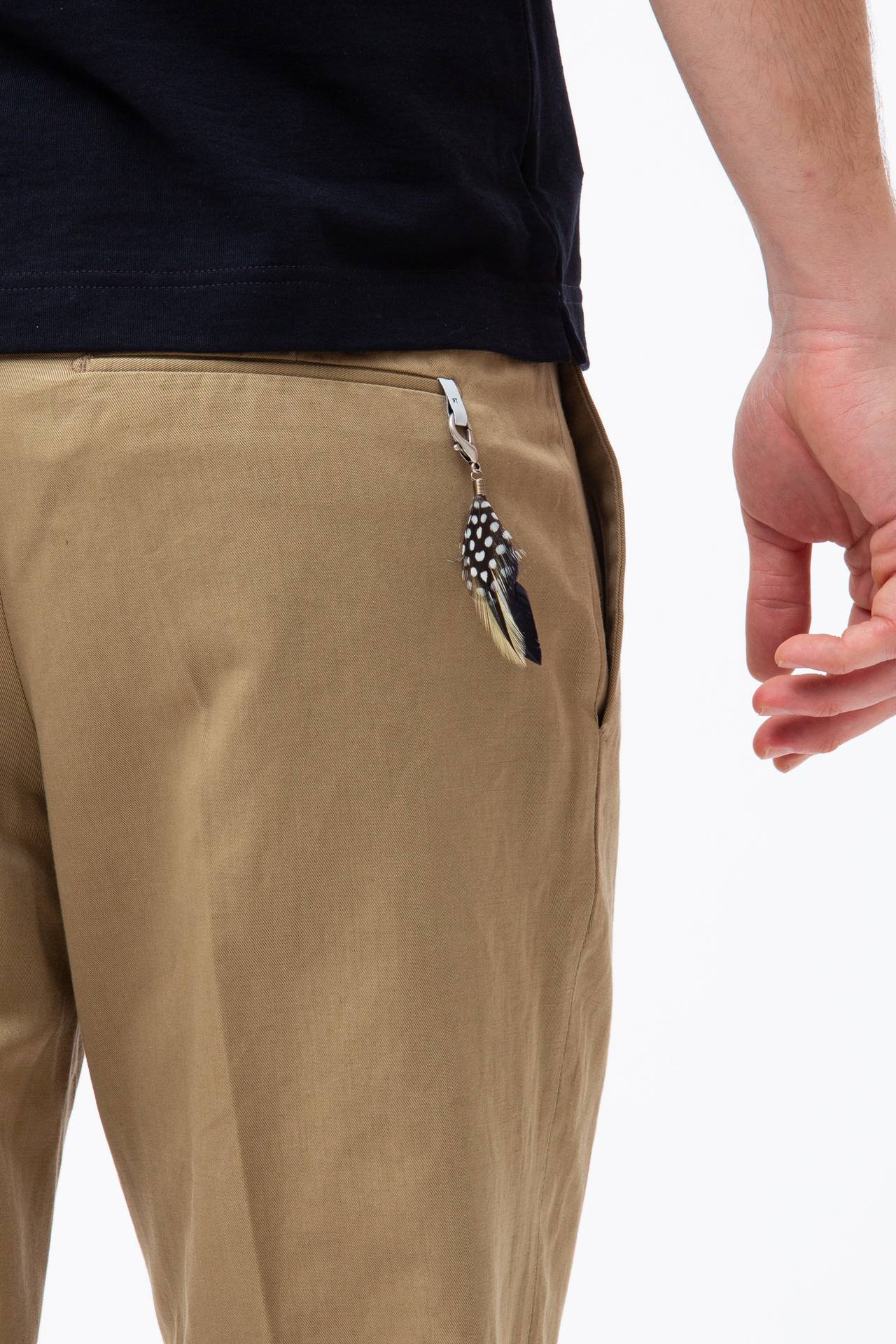 Pantalone in cotone e lino