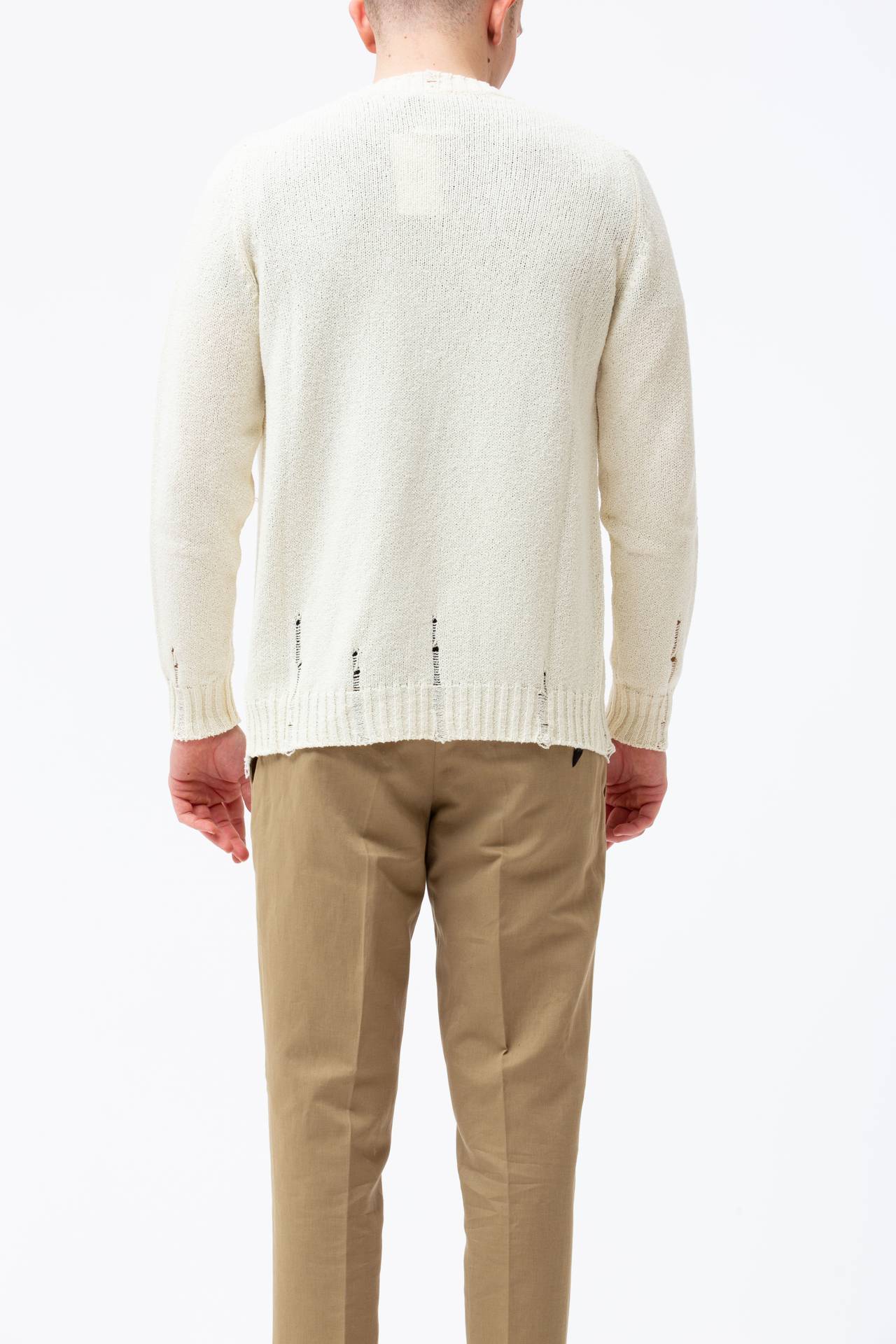 Cardigan in lino e cotone