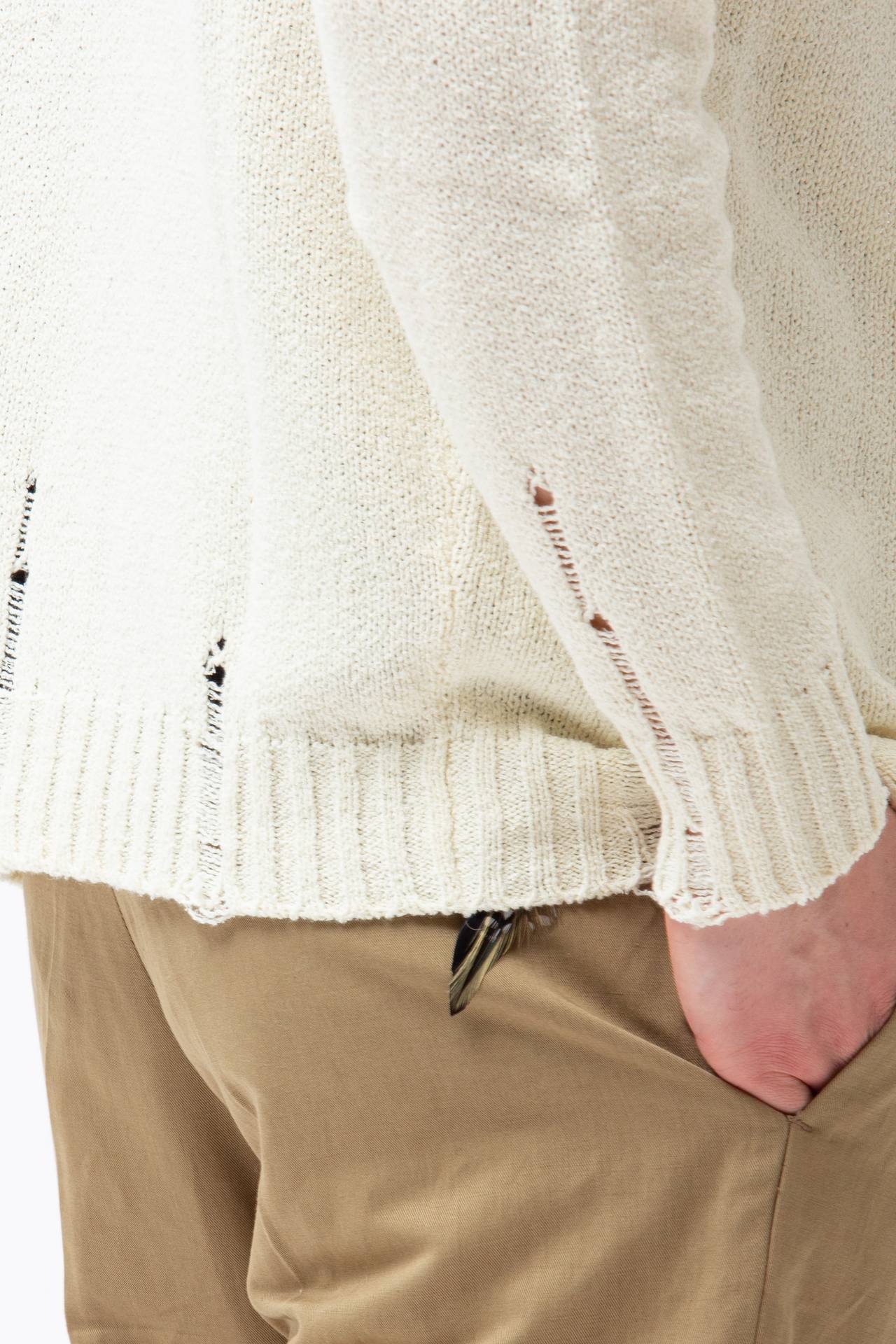 Cardigan in lino e cotone