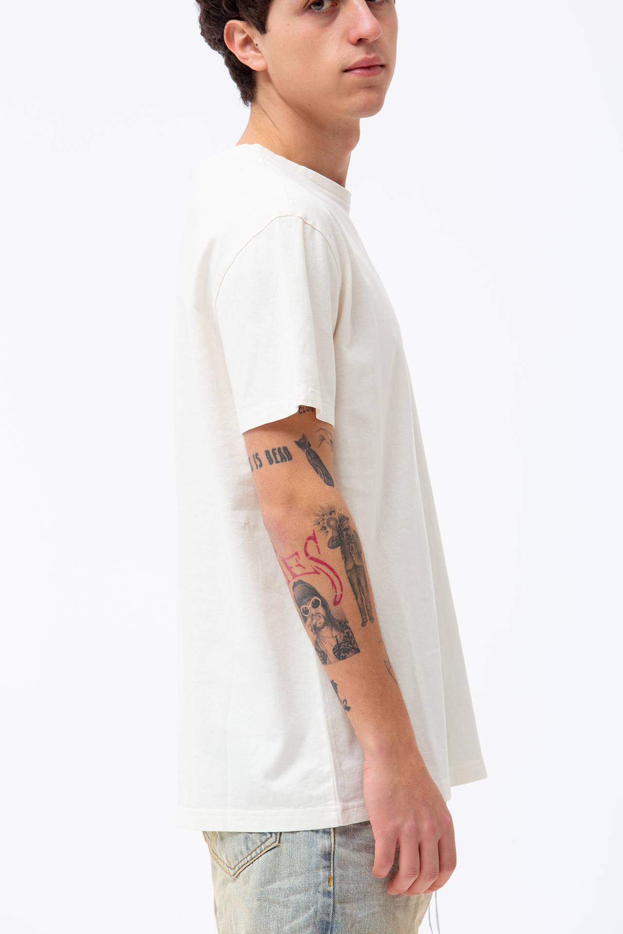 T-shirt in cotone e lino