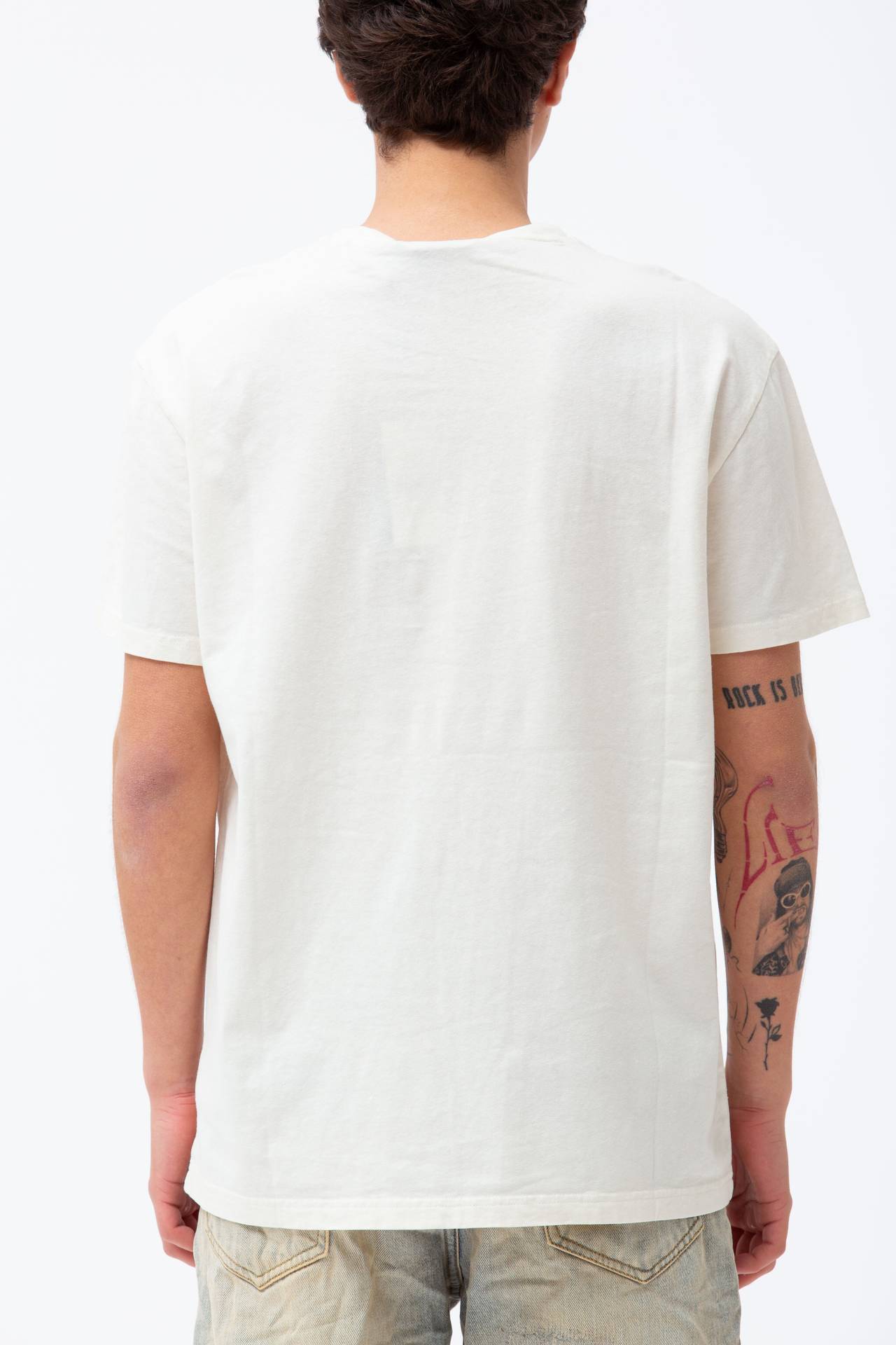 T-shirt in cotone e lino