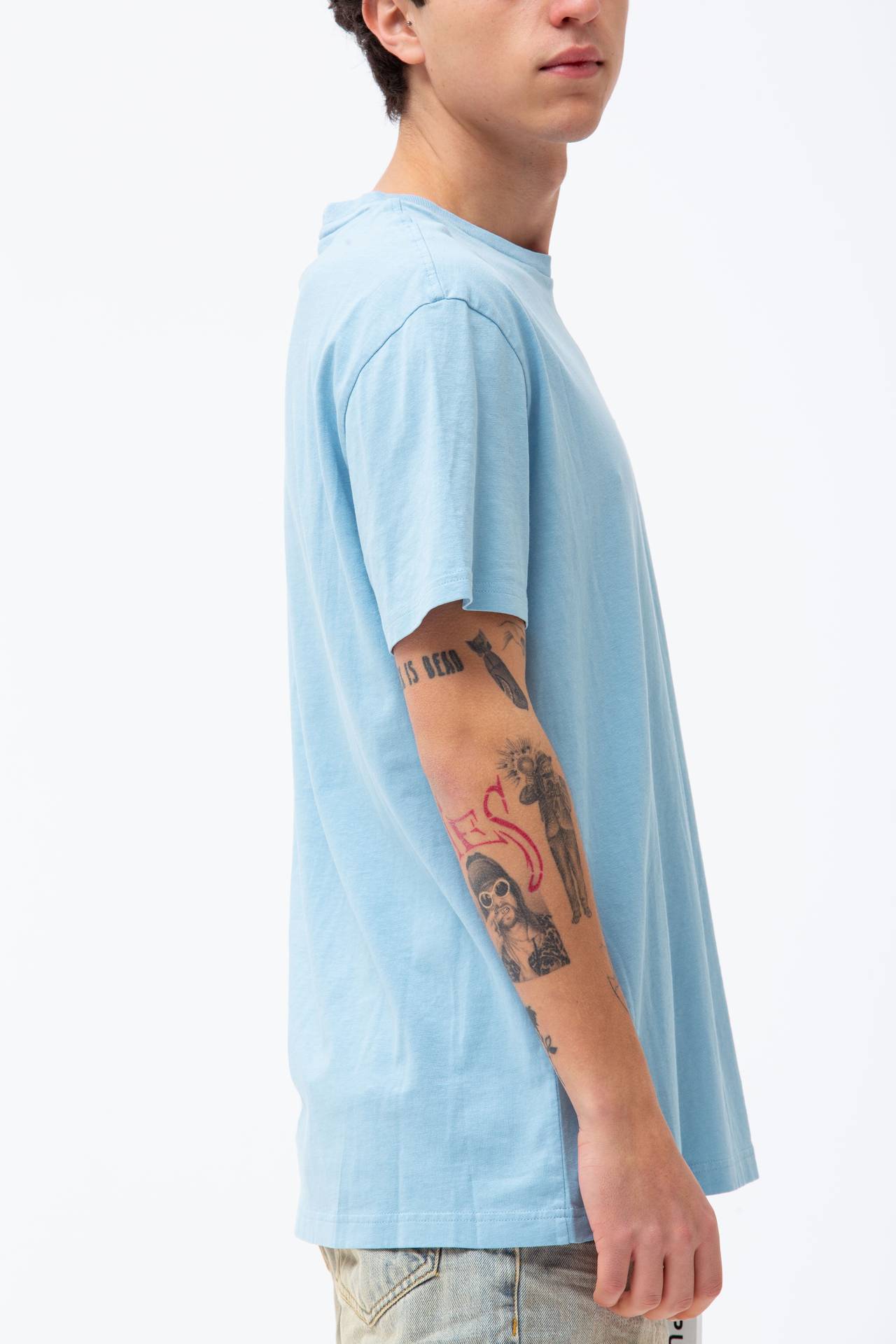 T-shirt in cotone e lino