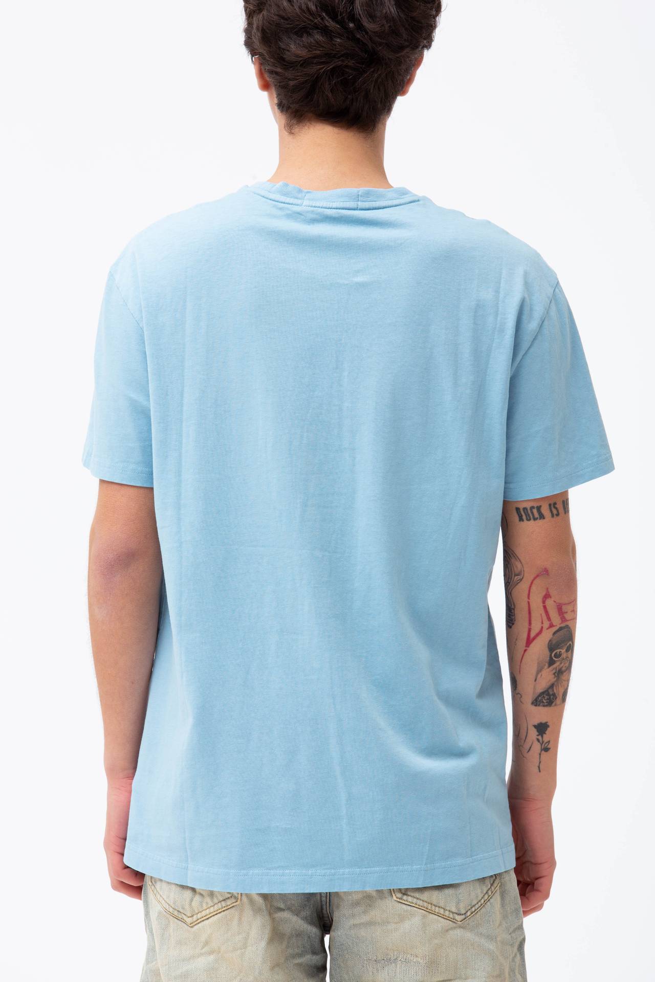 T-shirt in cotone e lino