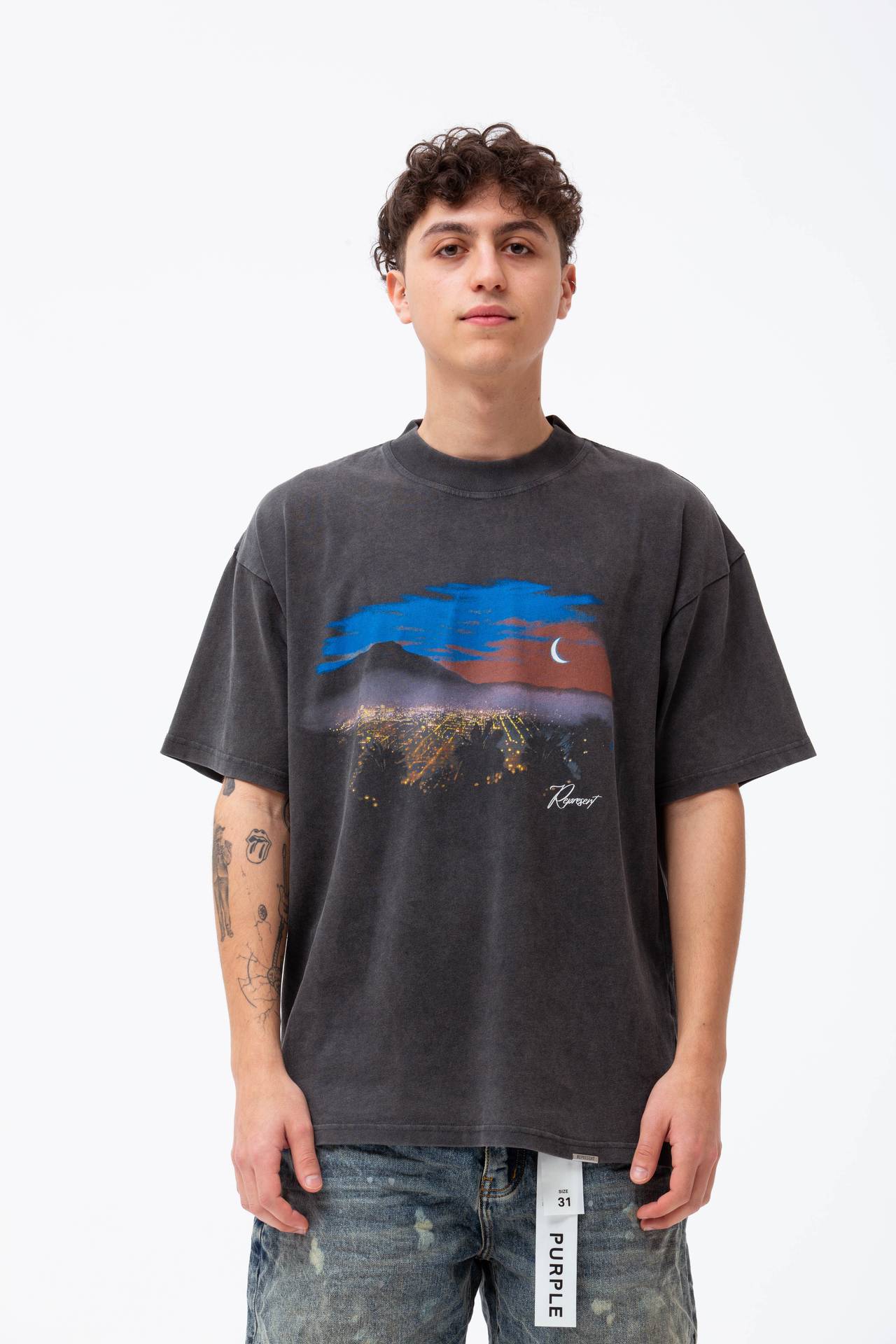 T-shirt in cotone lavato