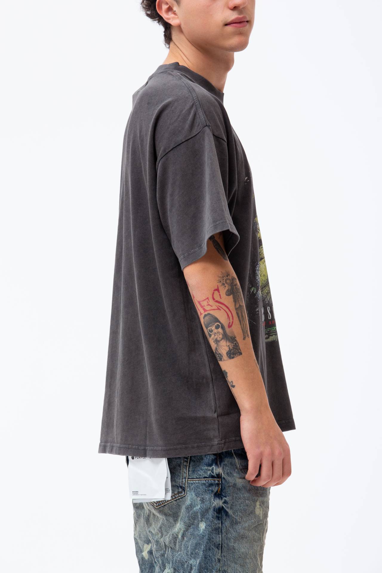  T-shirt in cotone lavato
