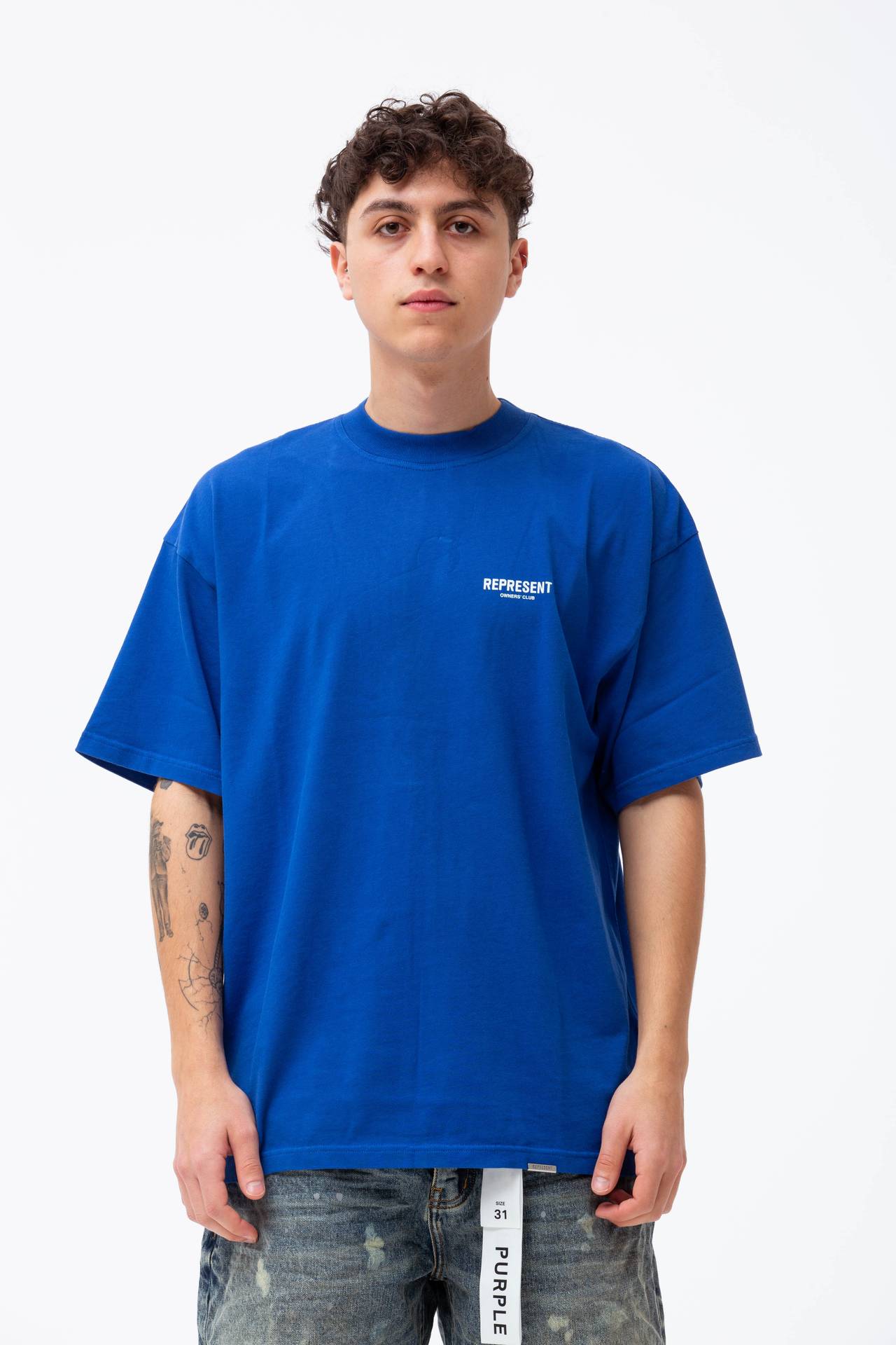  T-shirt in cotone girocollo 